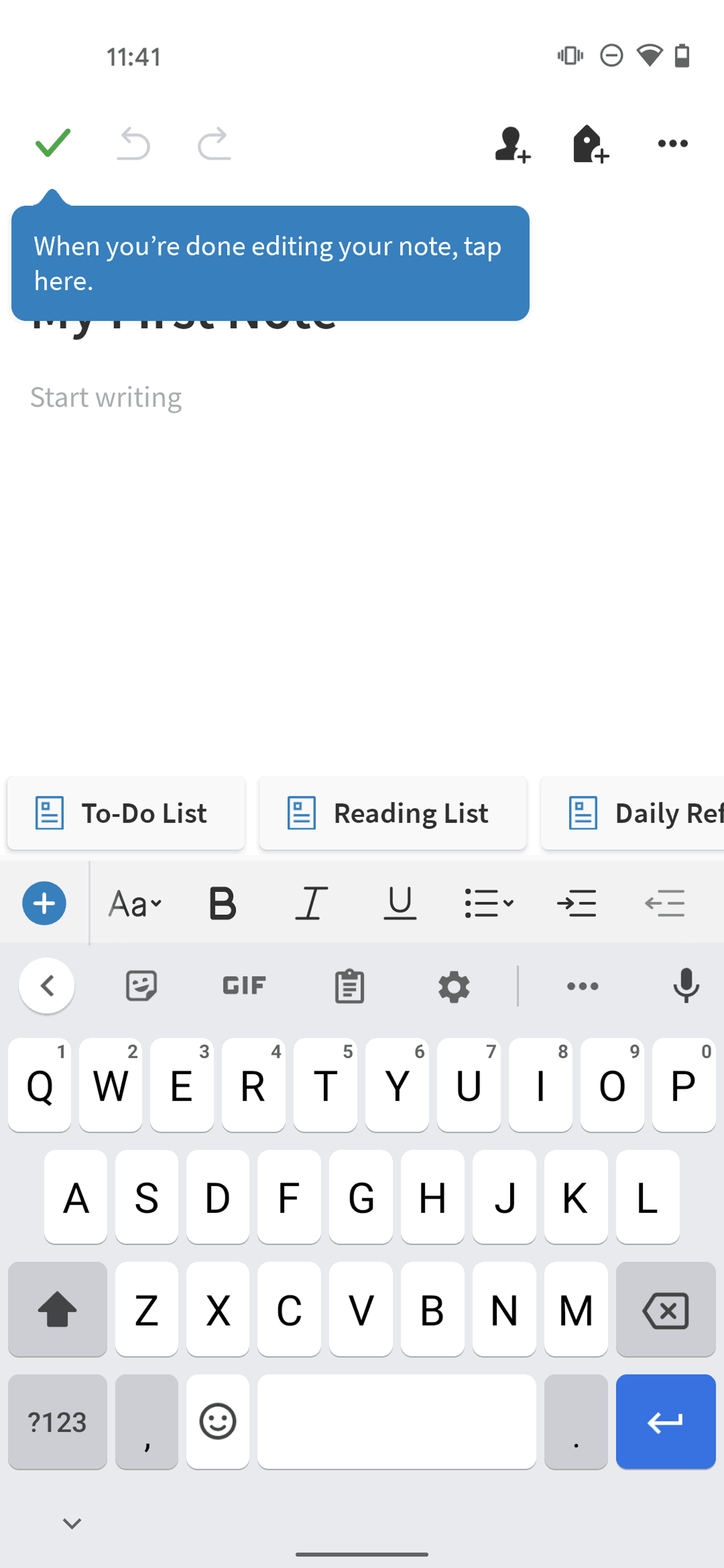 Evernote Android Productivity interface screenshot 19