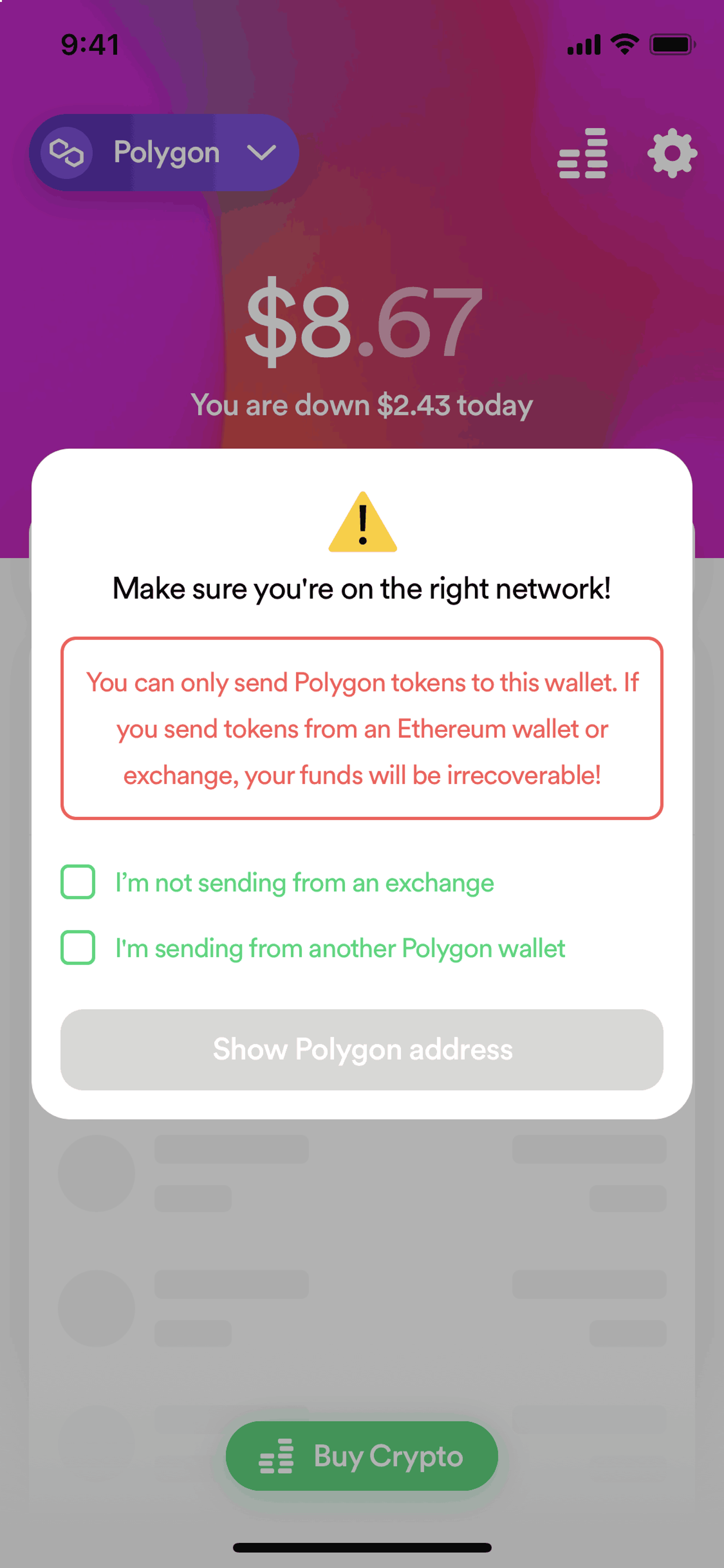 Dharma iOS Finance interface screenshot 8