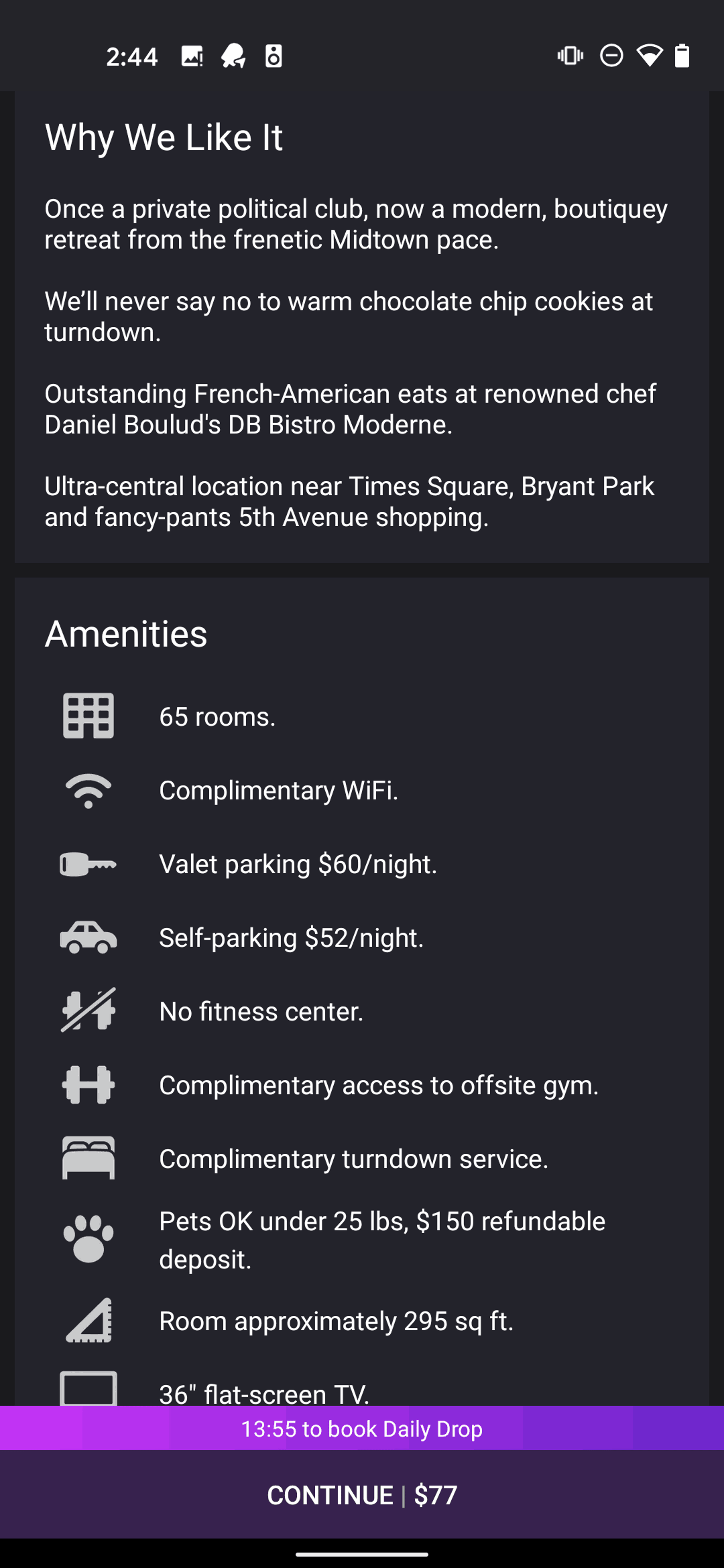 HotelTonight Android Travel & Transportation interface screenshot 24