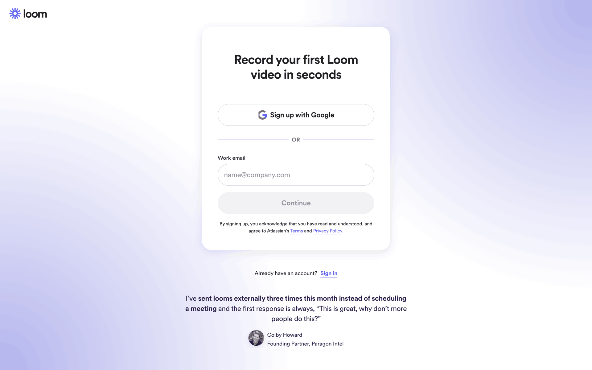 Loom Web Photo & Video interface screenshot 4