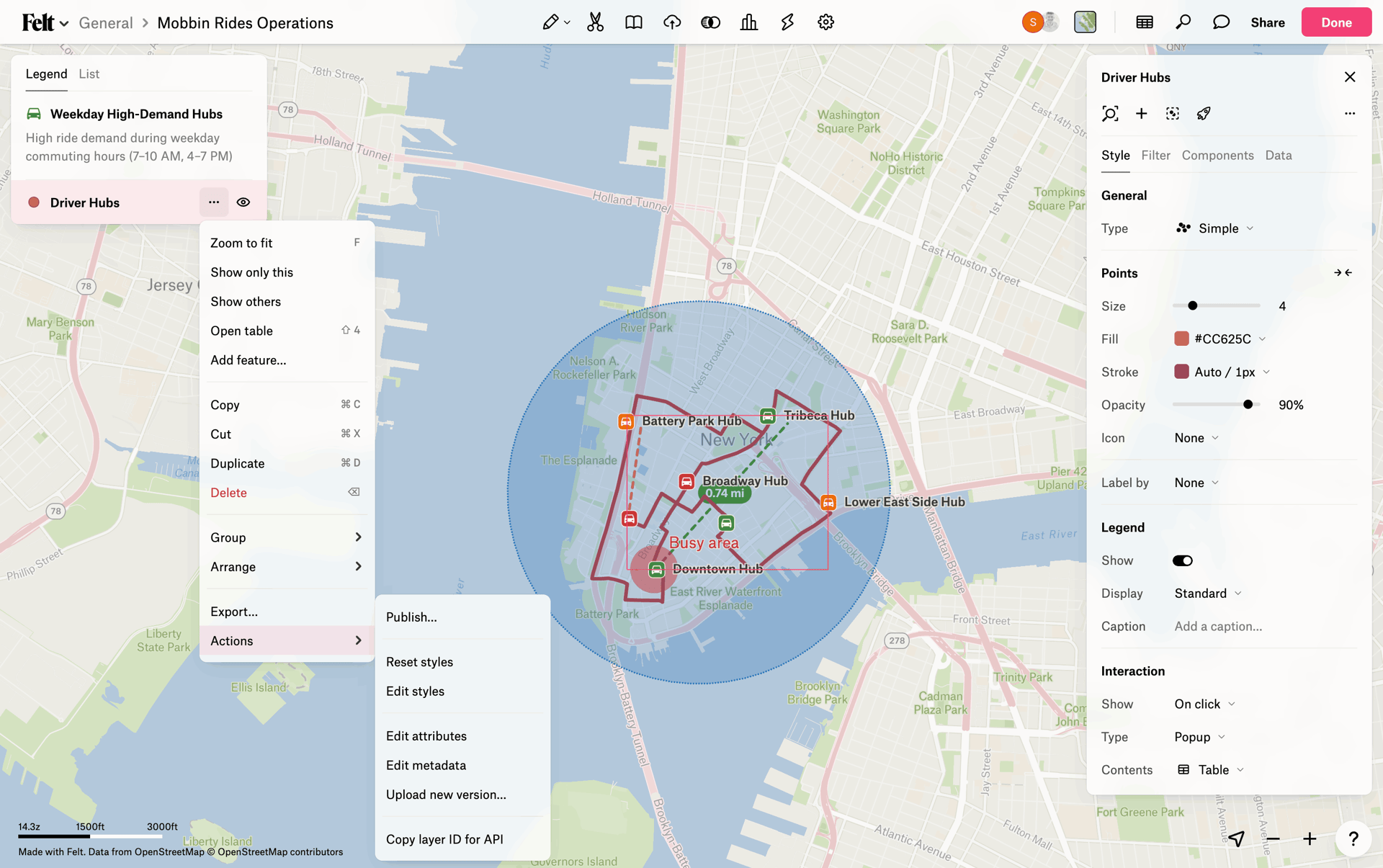 Felt Web mapping interface screenshot 4