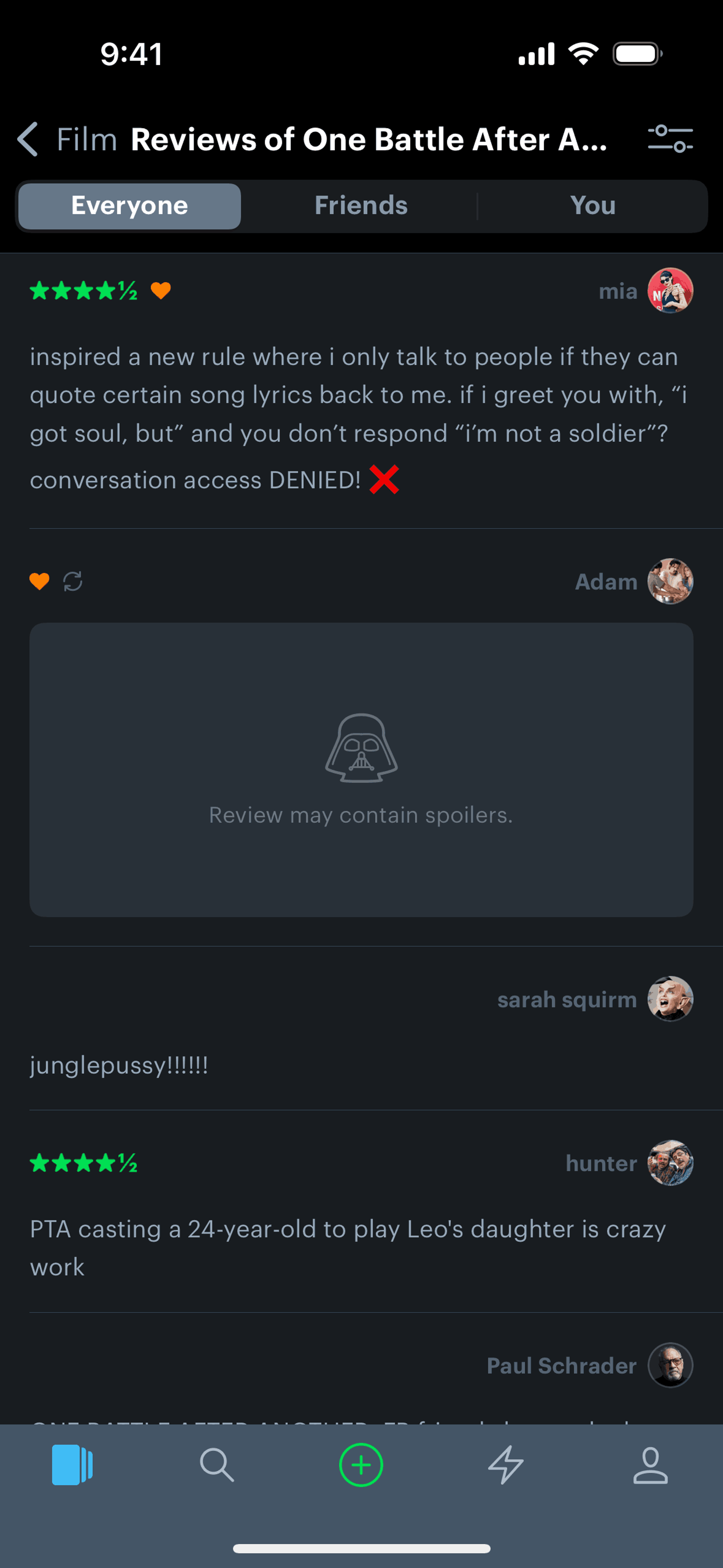 Letterboxd iOS Social Networking interface screenshot 7