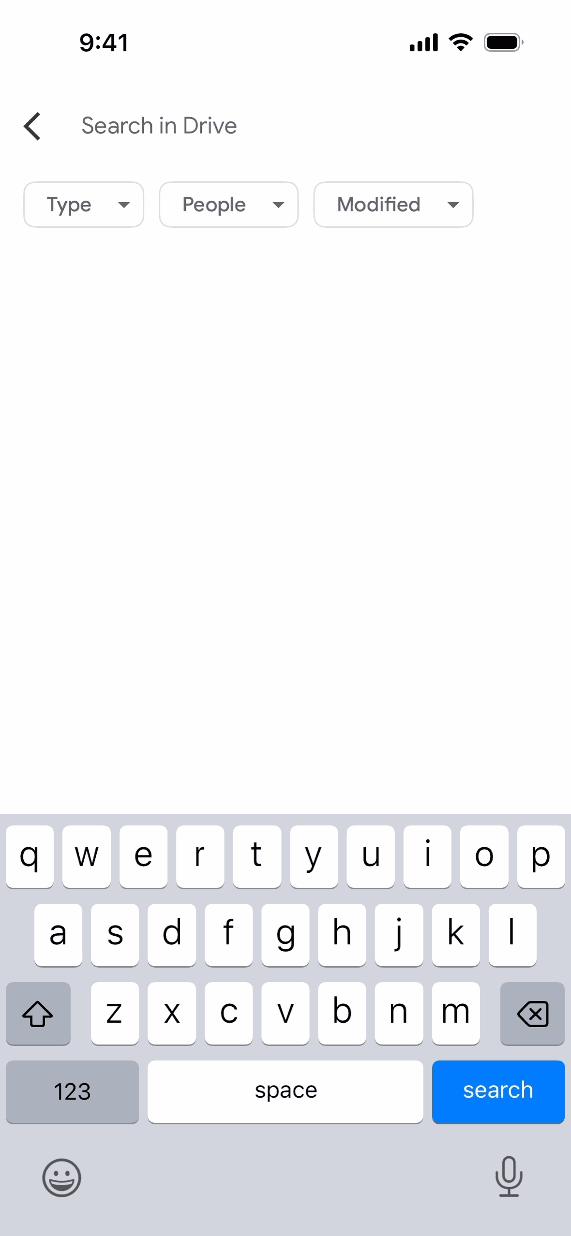 Google Drive iOS Productivity interface screenshot 4