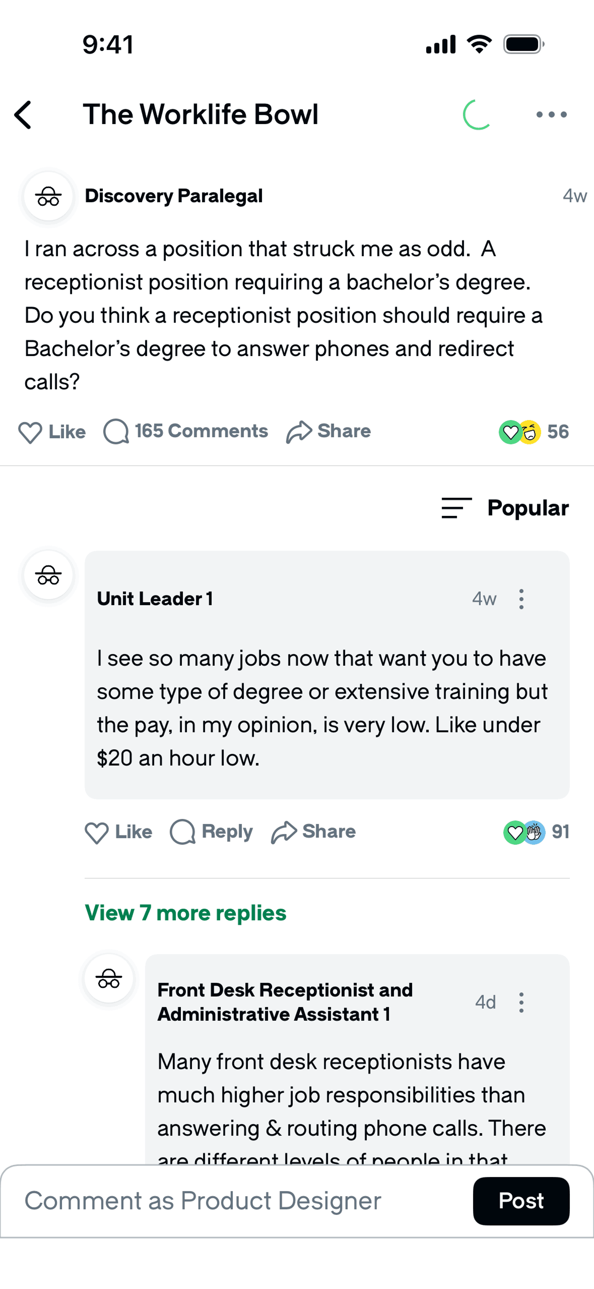 Glassdoor iOS Jobs & Recruitment interface screenshot 5