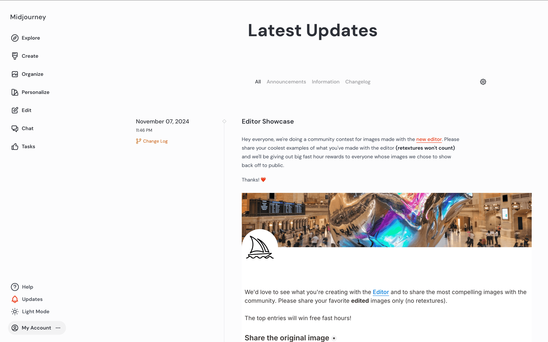 Midjourney Web AI interface screenshot 24
