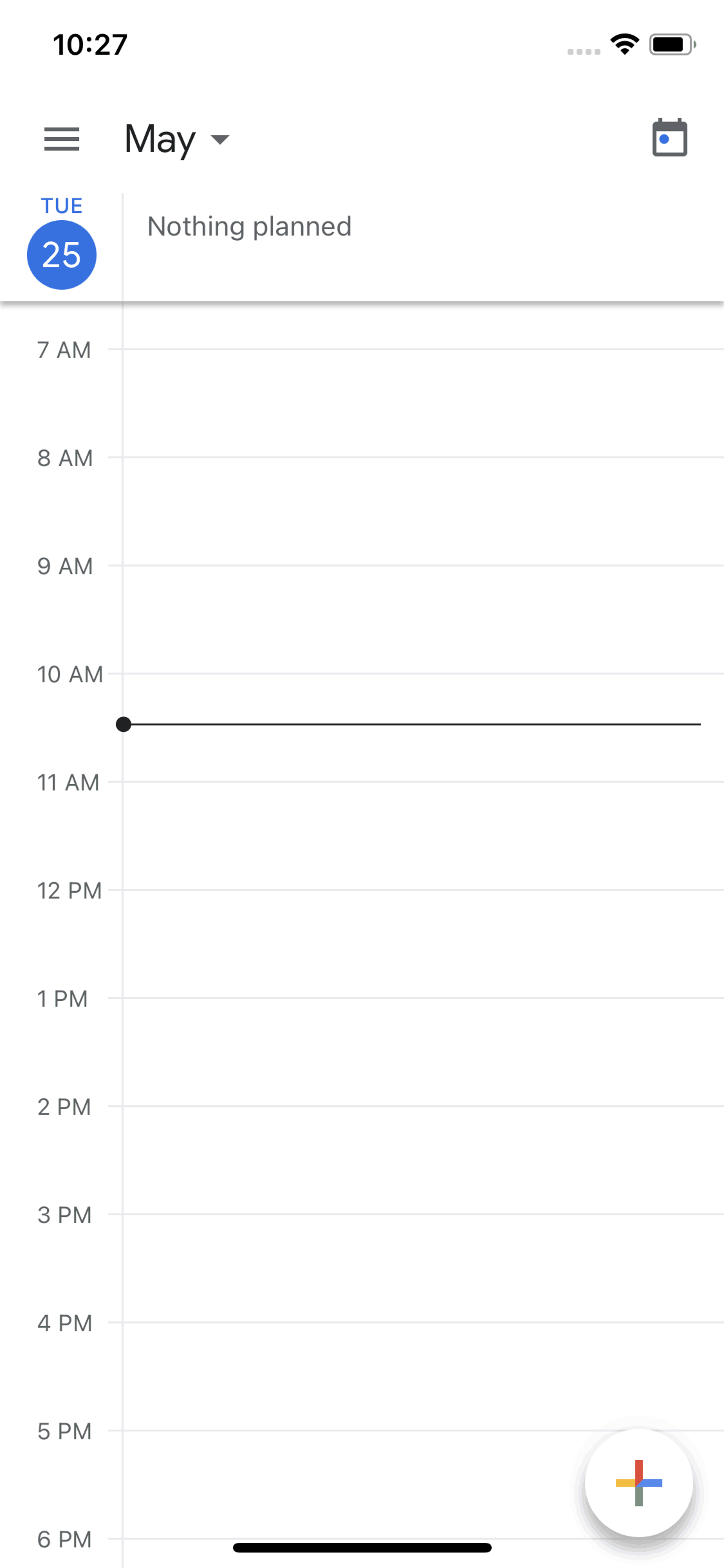 Google Calendar iOS Productivity interface screenshot 9