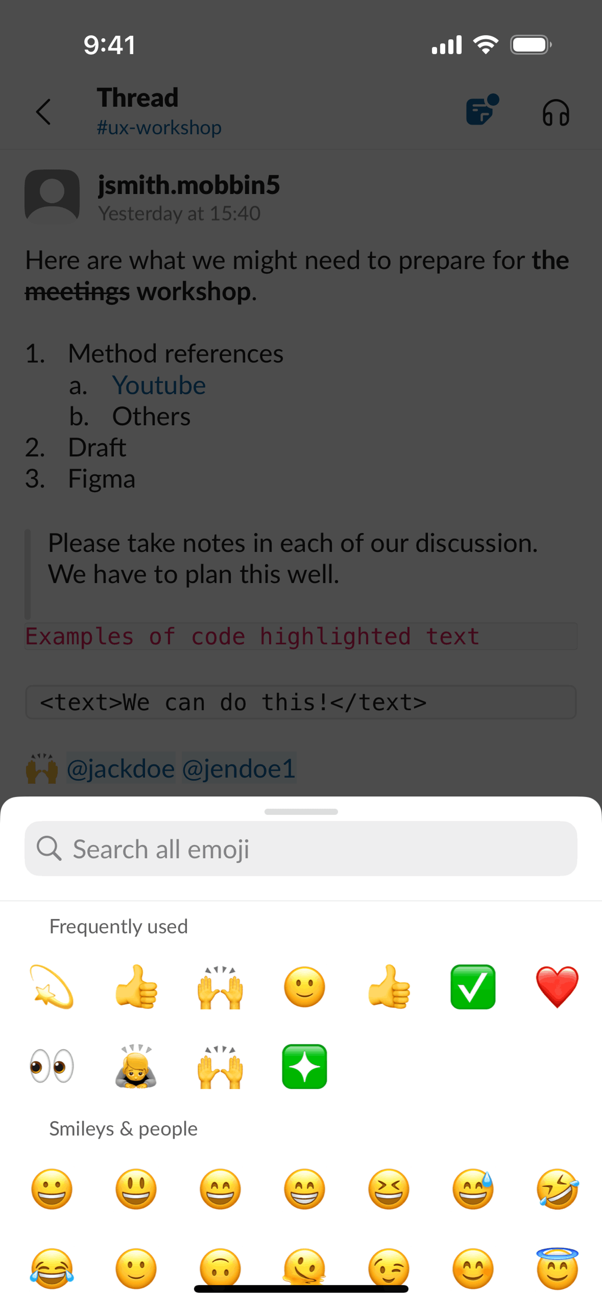 Slack iOS Business interface screenshot 19