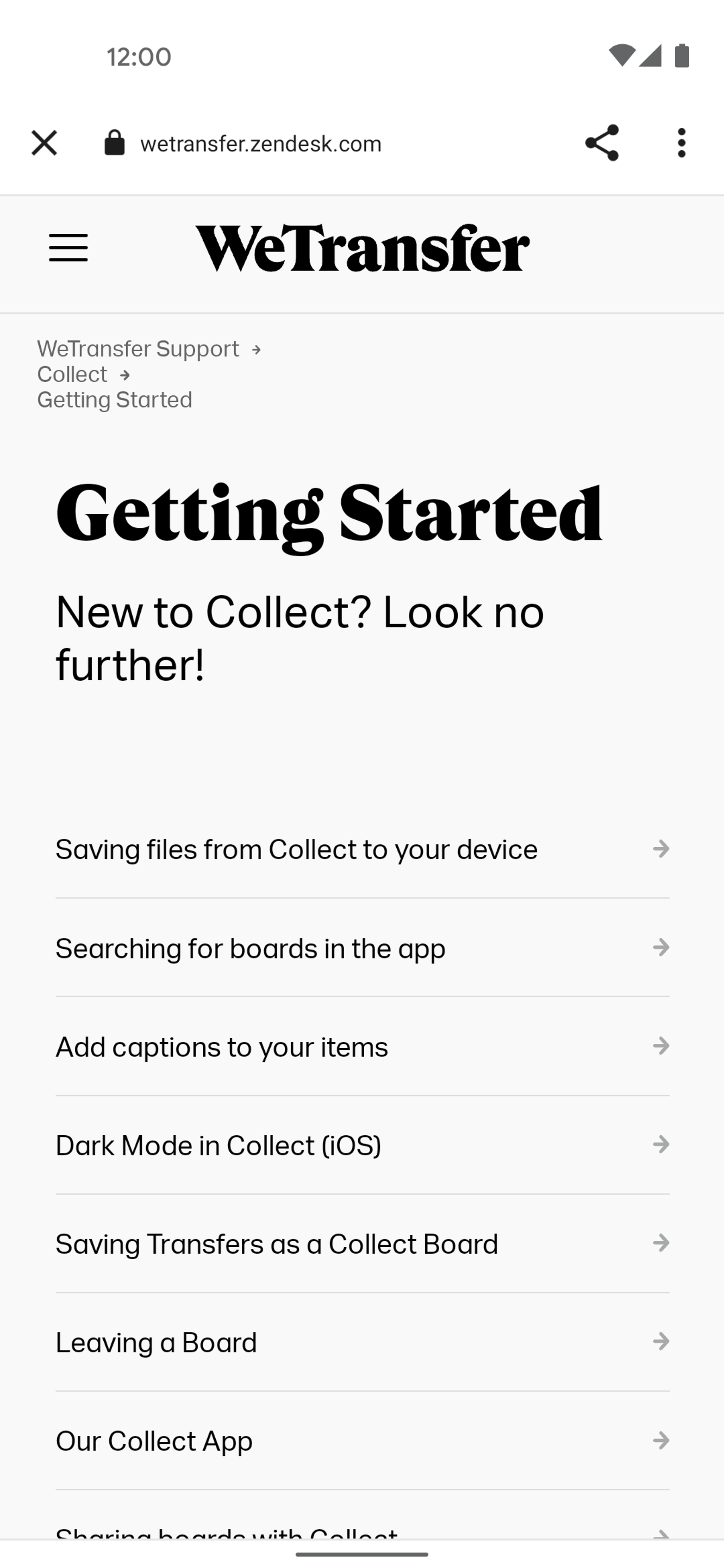 Collect Android Productivity interface screenshot 21