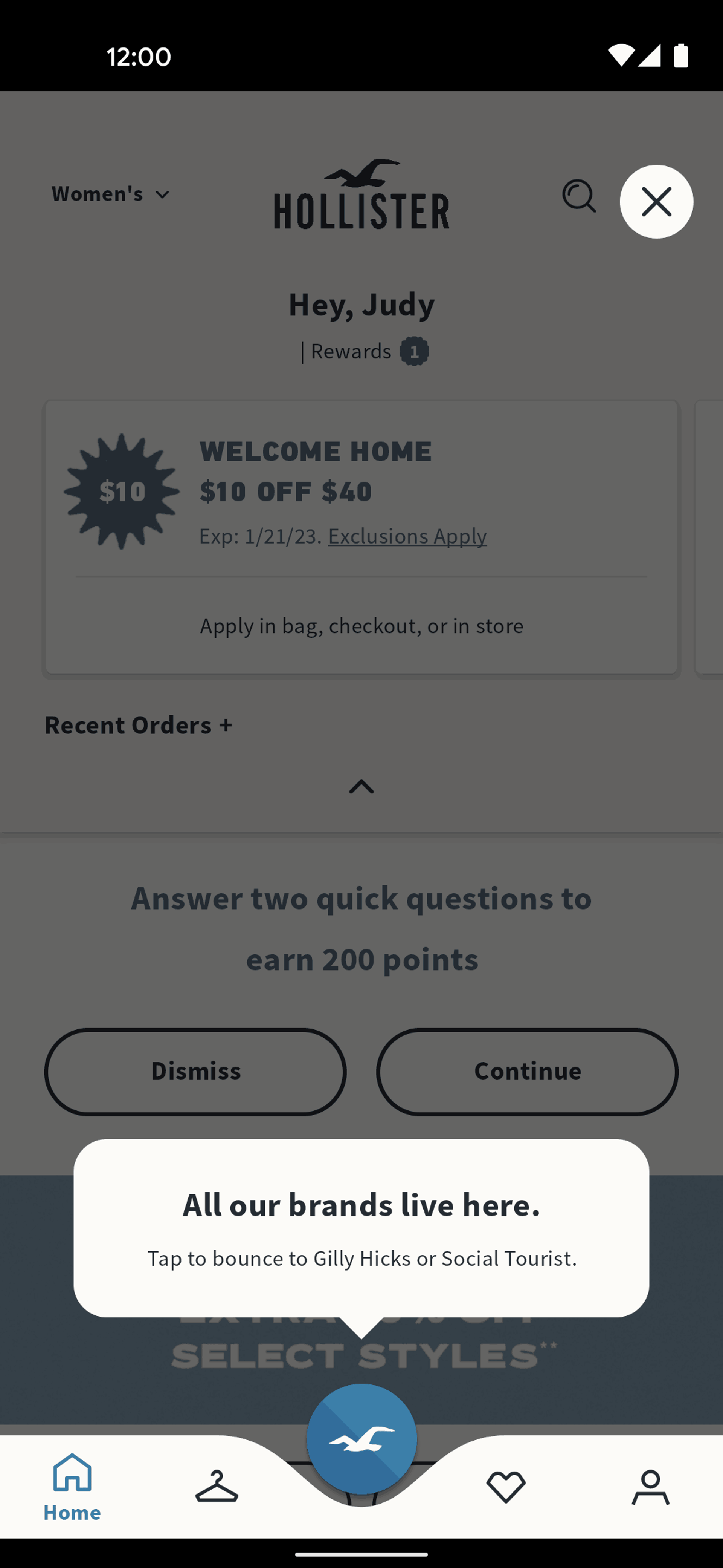 Hollister Co. Android Shopping interface screenshot 13
