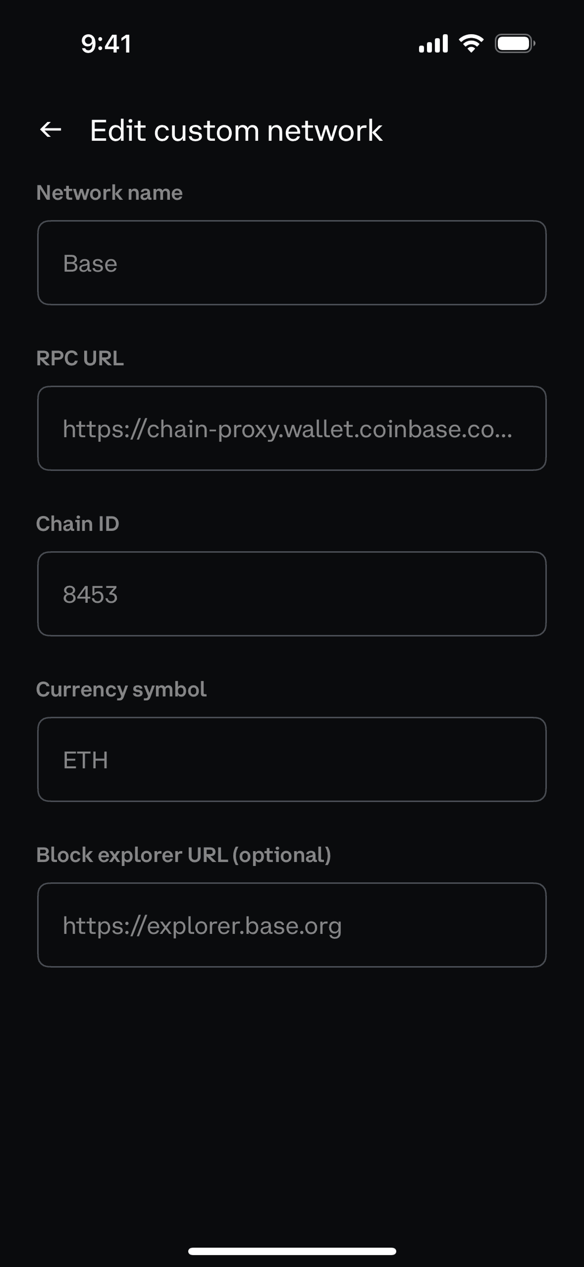 Coinbase Wallet iOS Finance interface screenshot 21