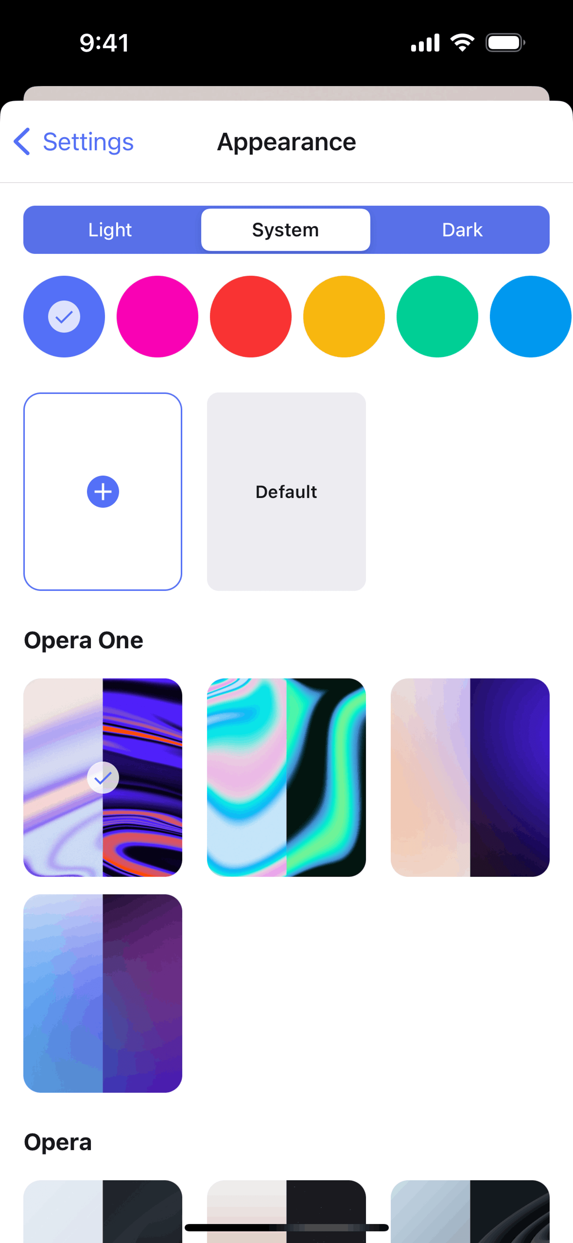 Opera iOS Utilities interface screenshot 18