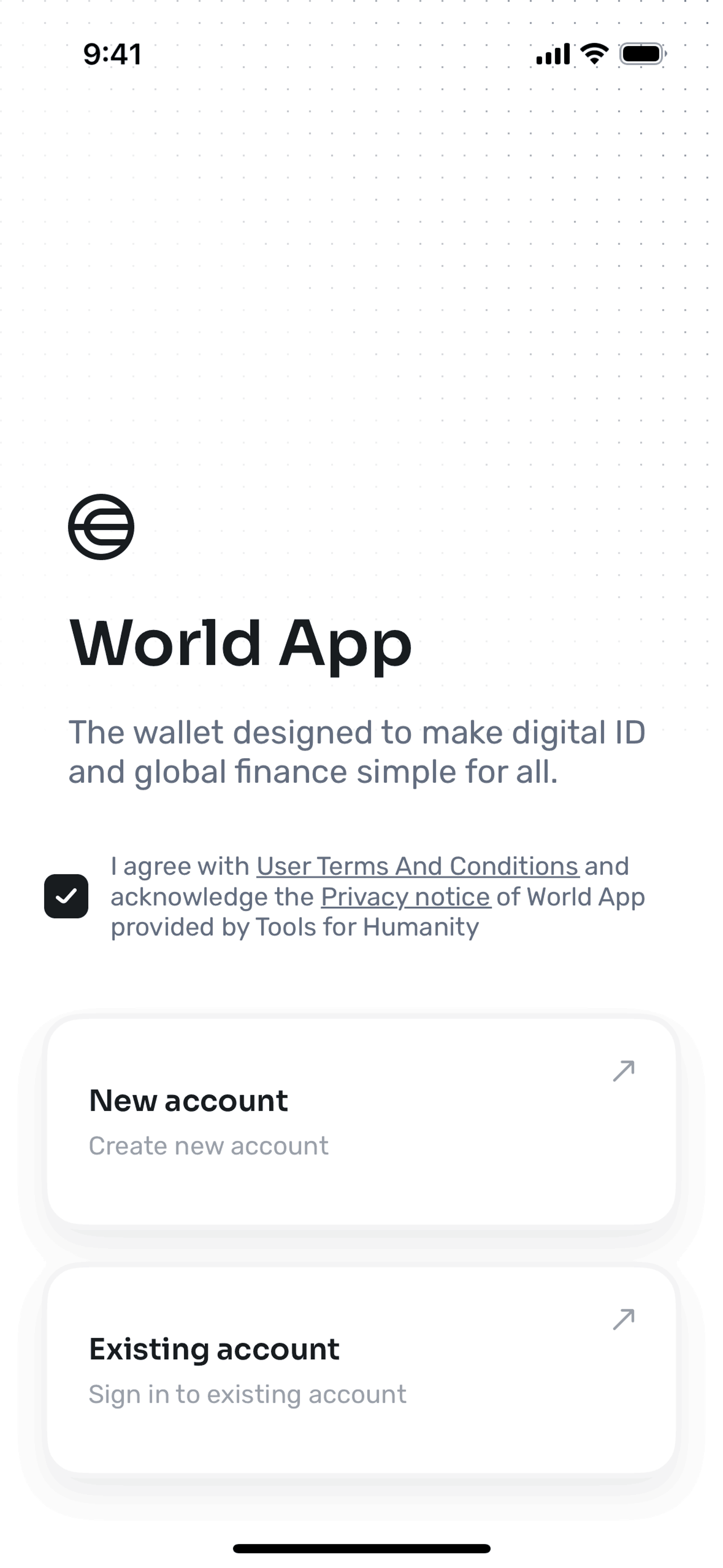 World App iOS Crypto & Web3 interface screenshot 2