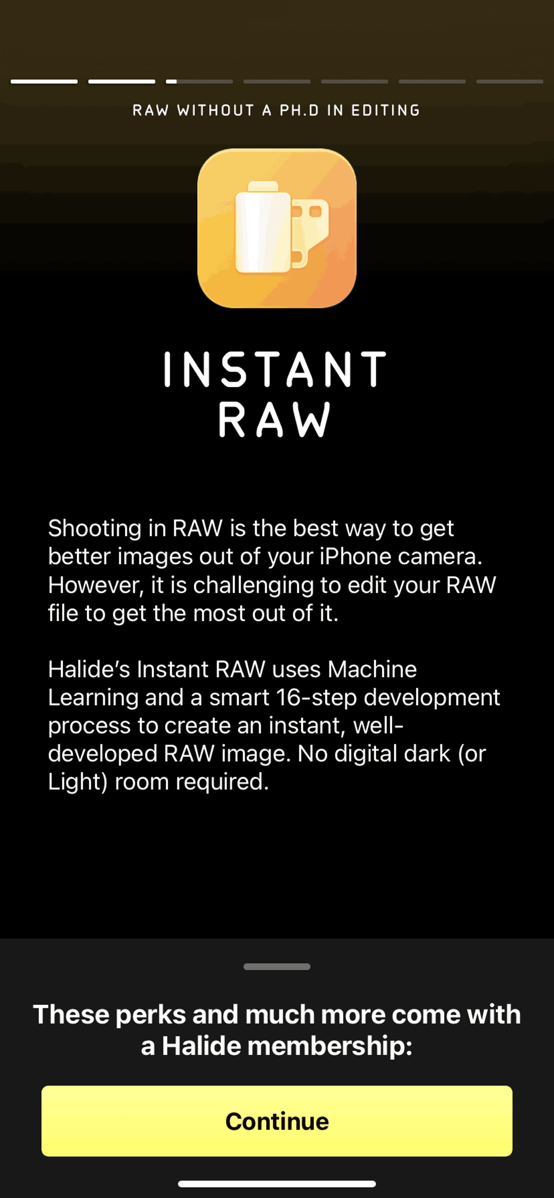 Halide iOS Photo & Video interface screenshot 10