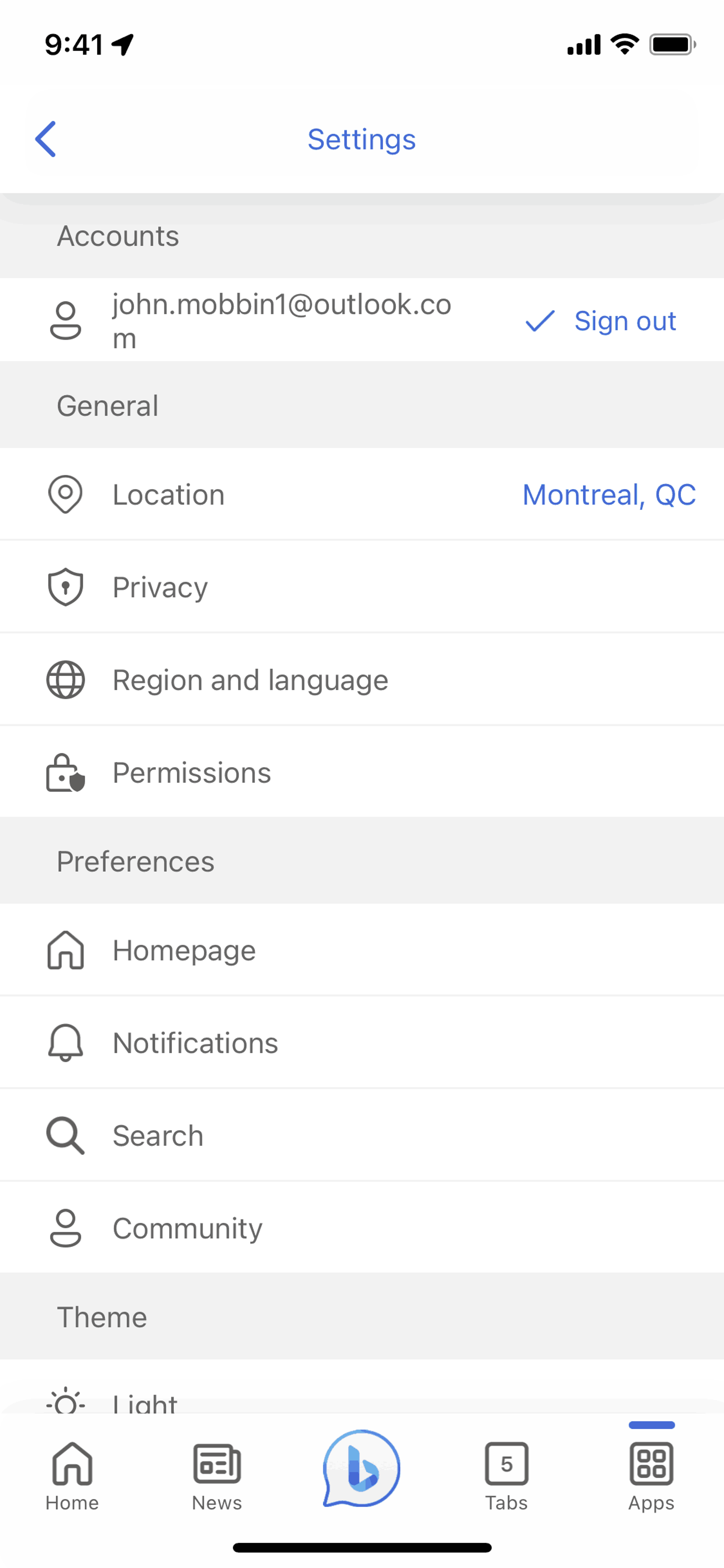Bing iOS AI interface screenshot 12