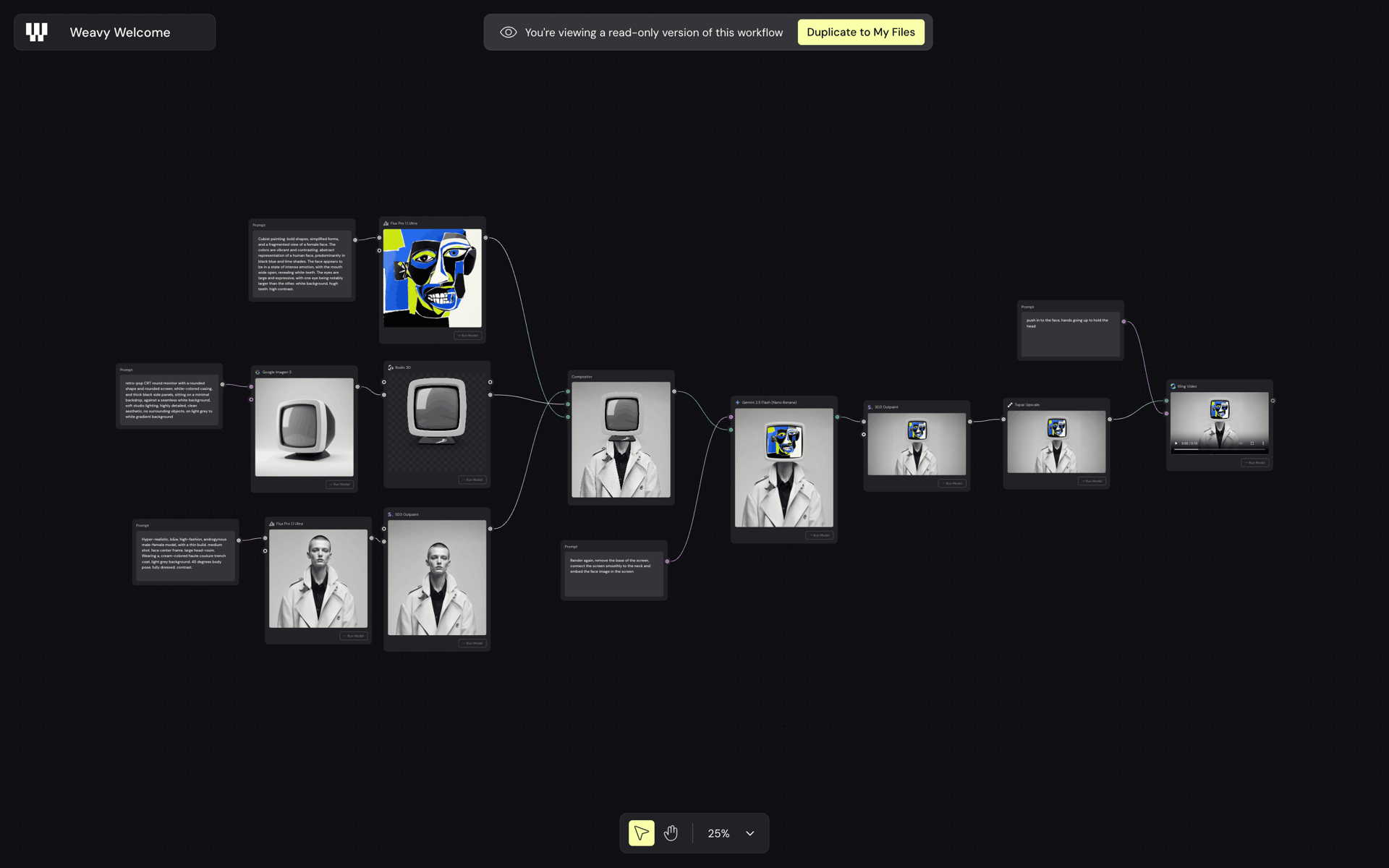 Weavy Web AI interface screenshot 15