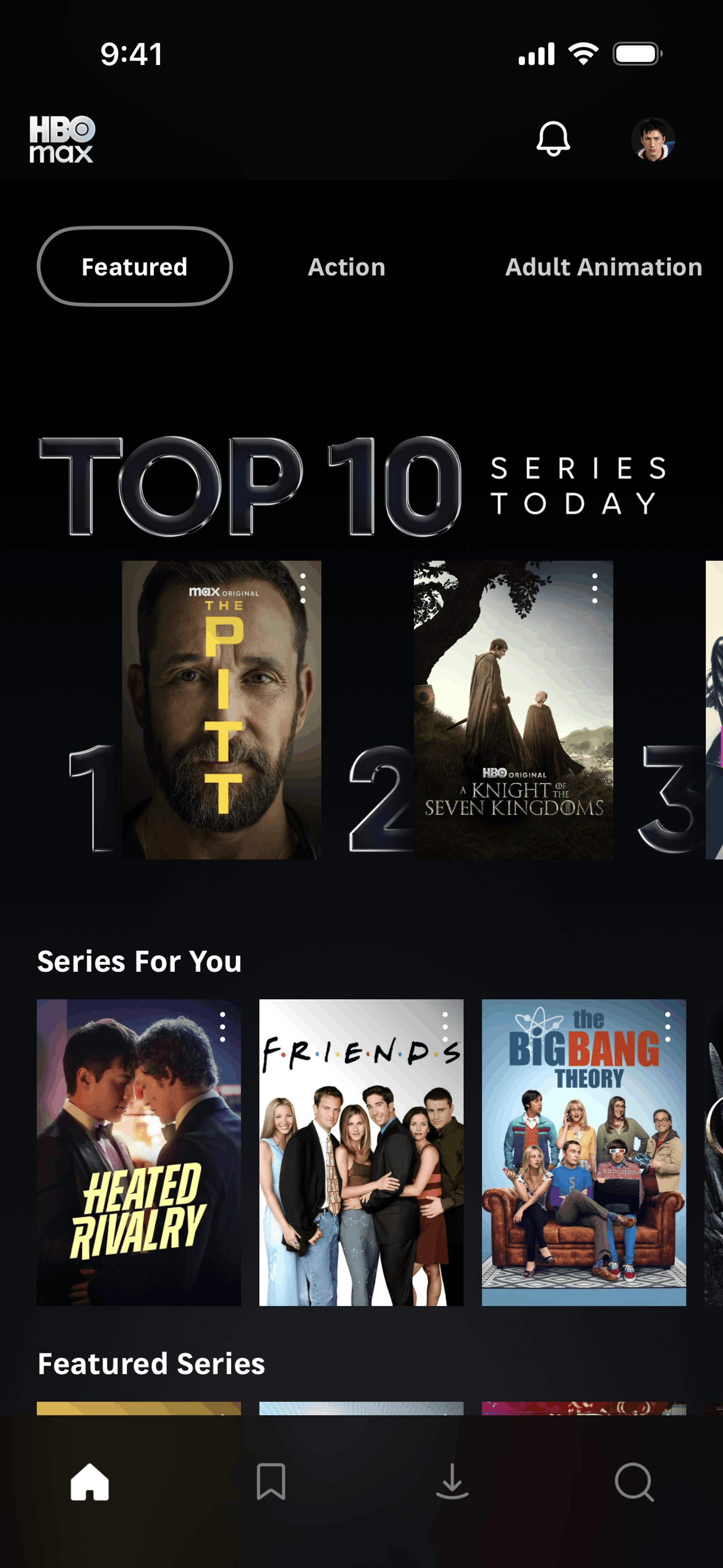 Max iOS Entertainment interface screenshot 9