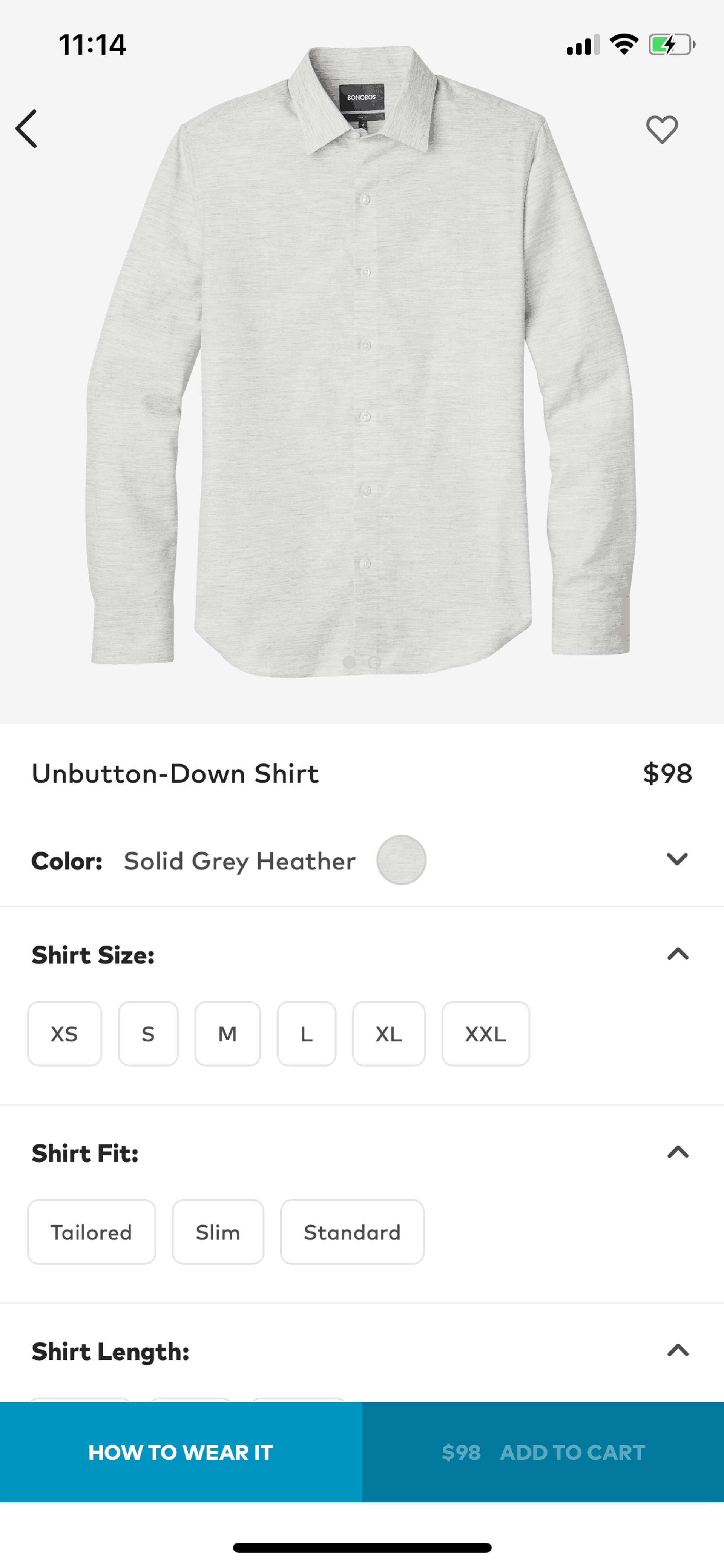 Bonobos iOS Shopping interface screenshot 9