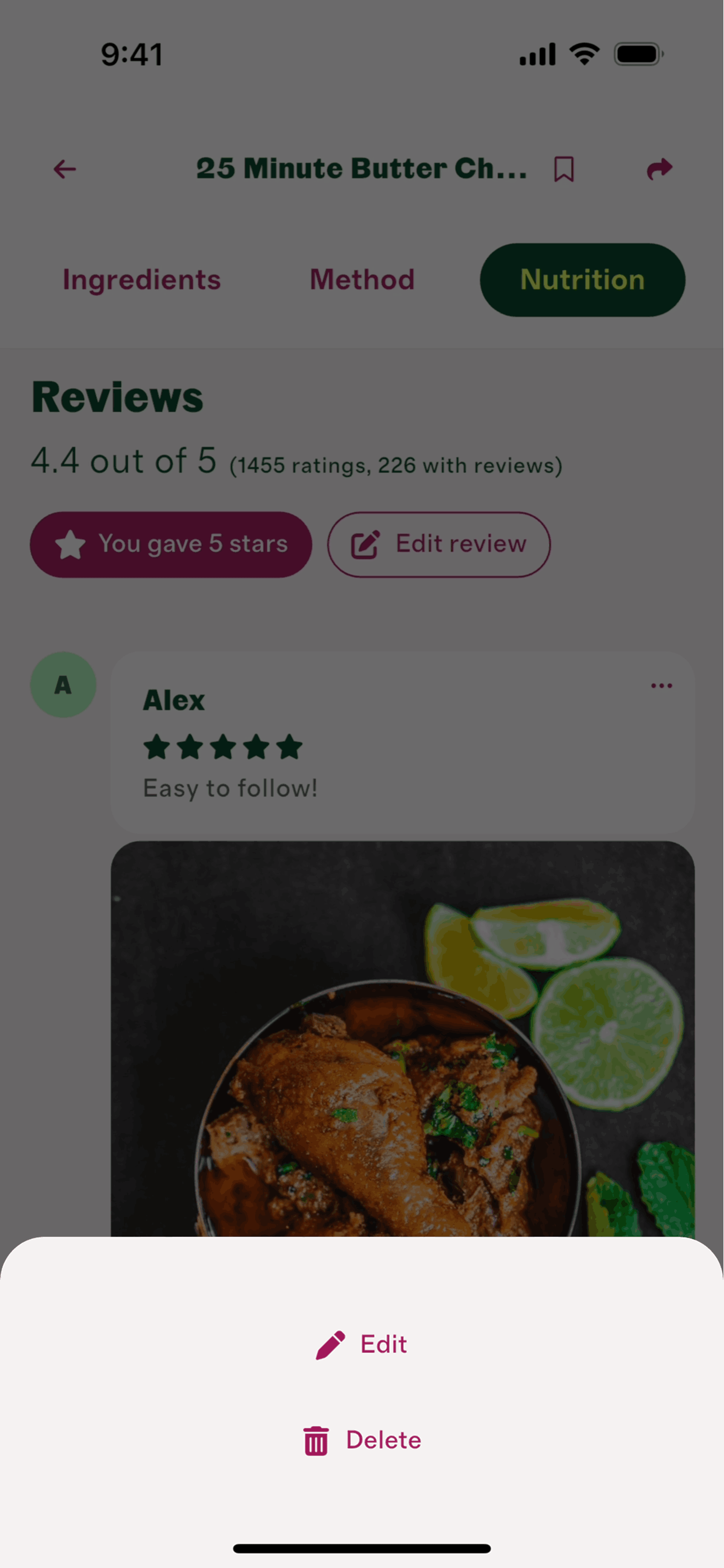 Cherrypick iOS Food & Drink interface screenshot 6