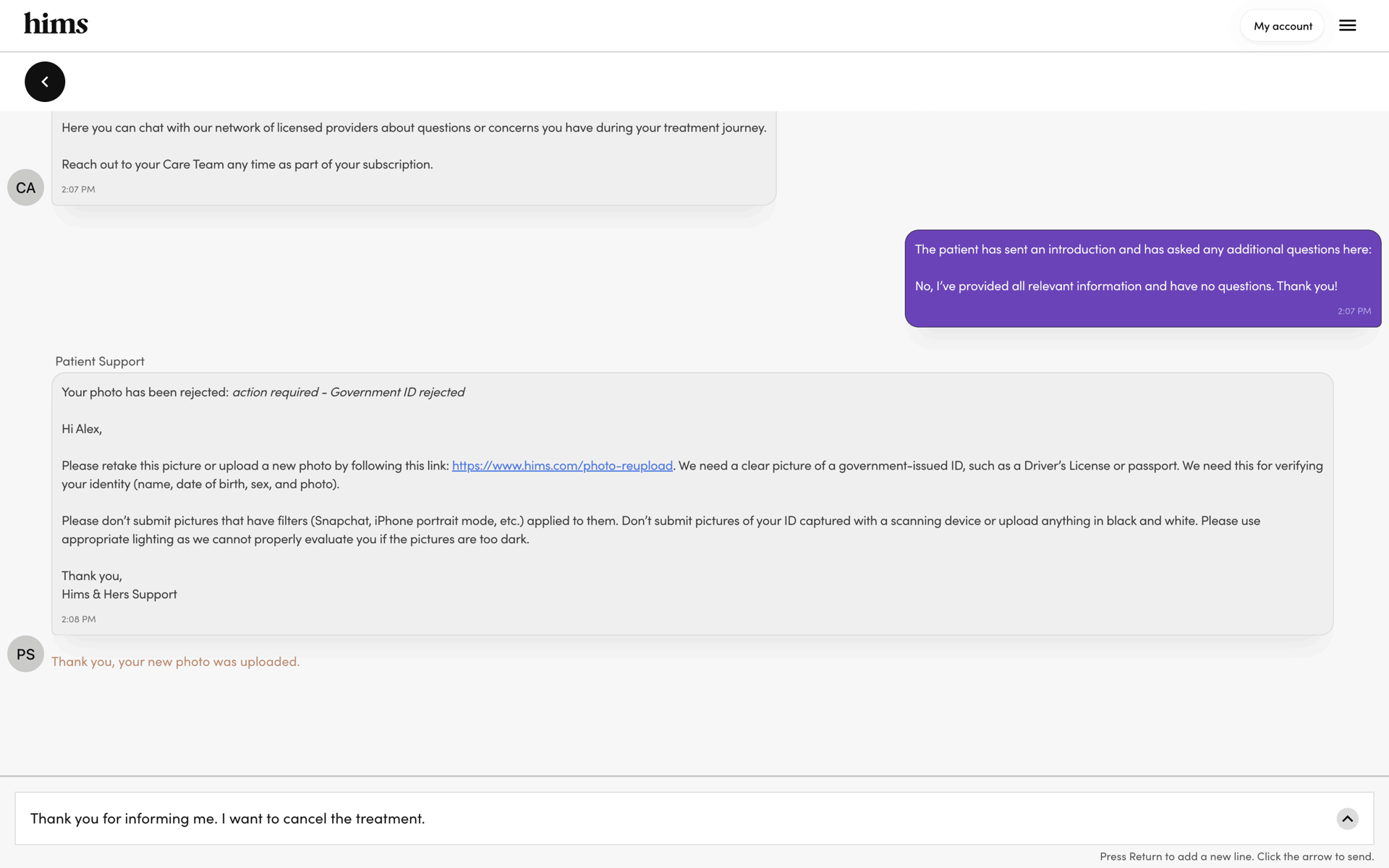 Hims Web Medical interface screenshot 21