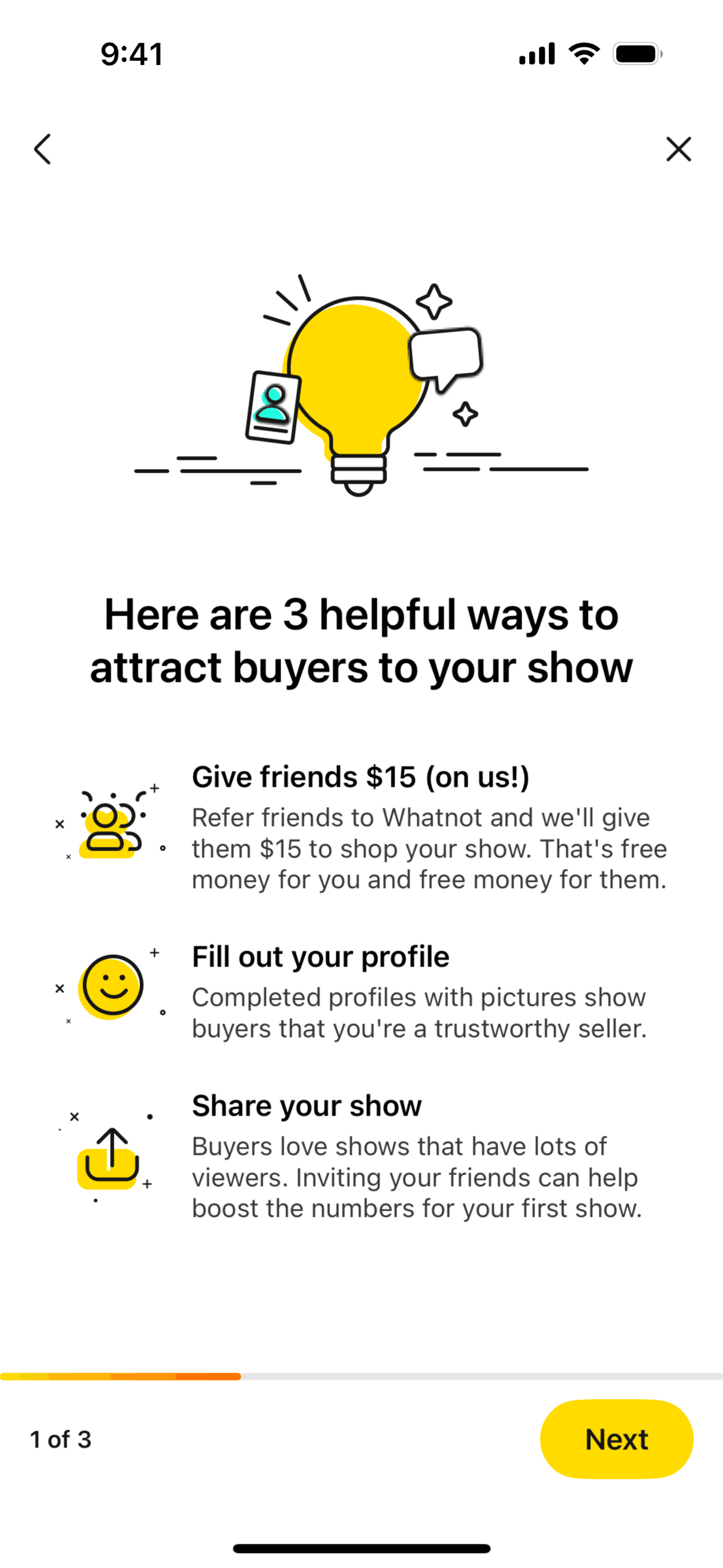 Whatnot iOS Shopping interface screenshot 6