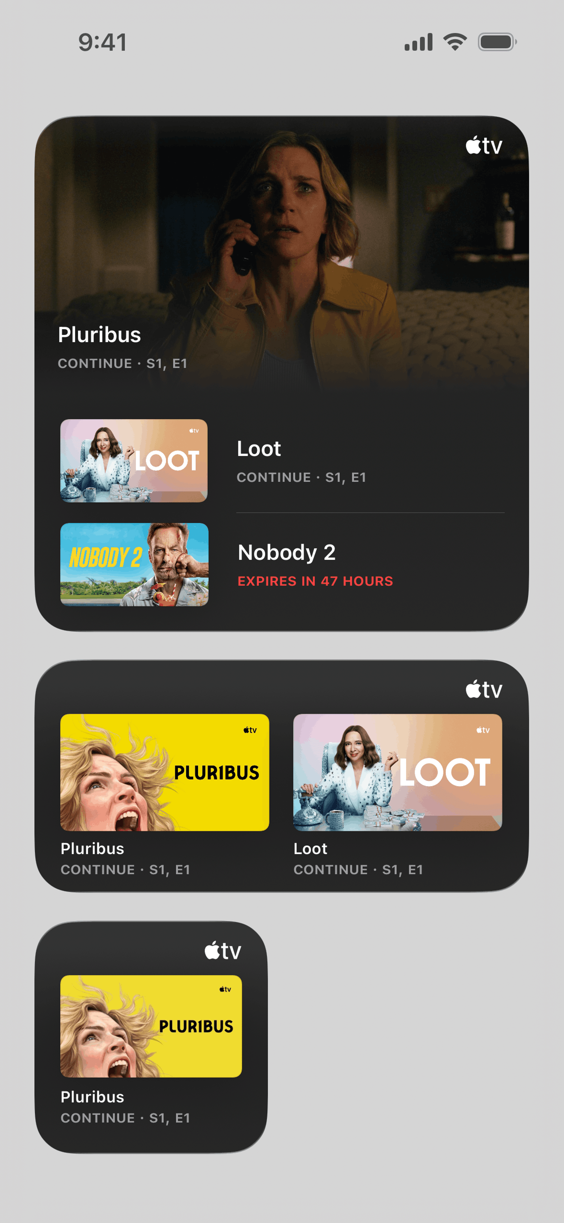 Apple TV iOS Entertainment interface screenshot 2