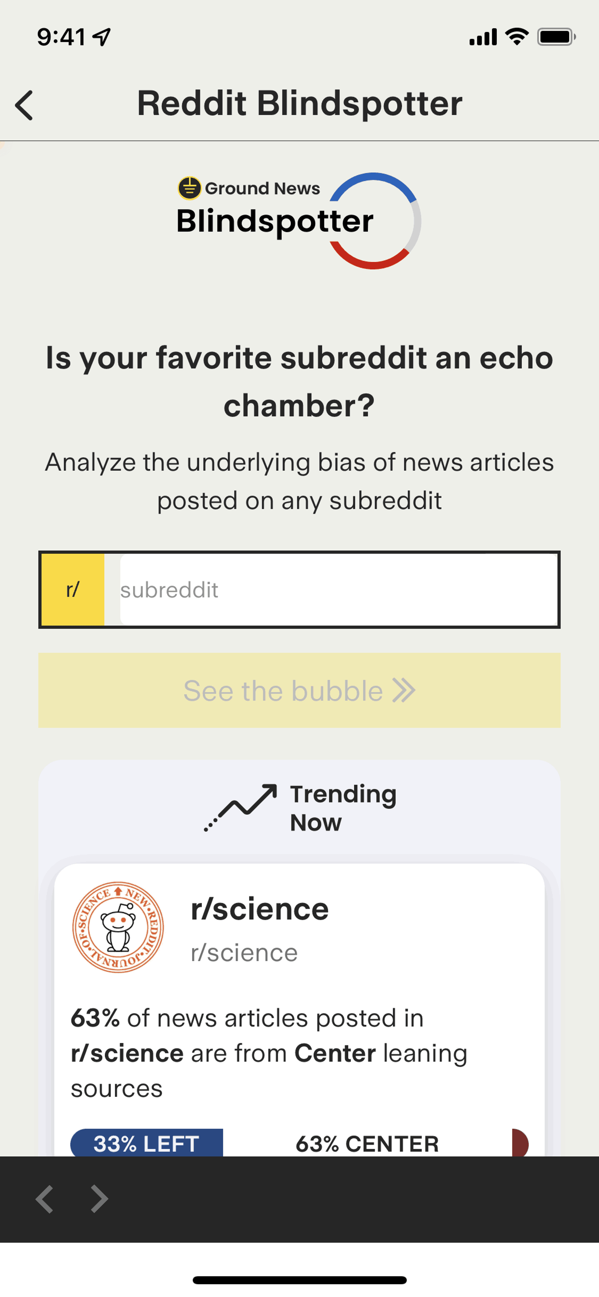Ground News iOS News interface screenshot 21