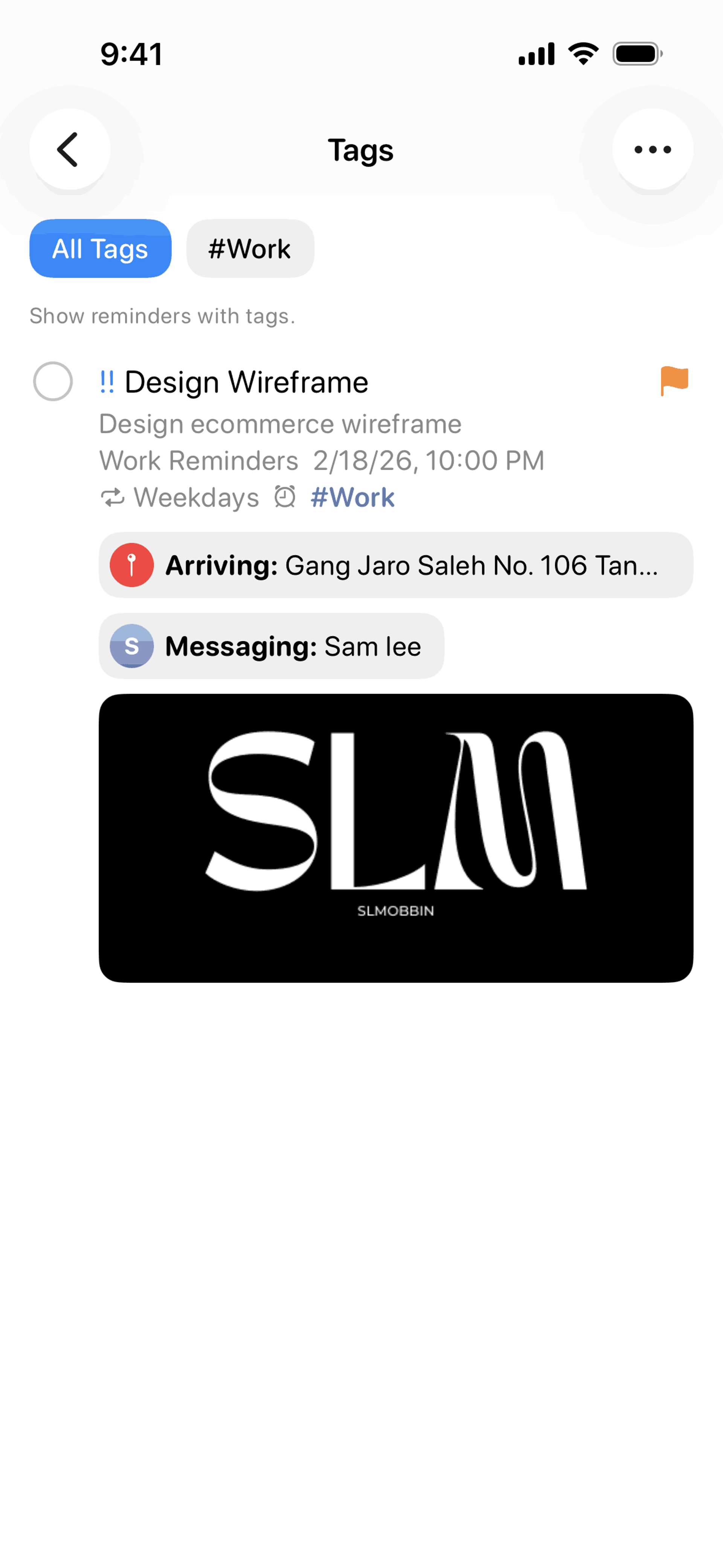 Reminders iOS Productivity interface screenshot 6