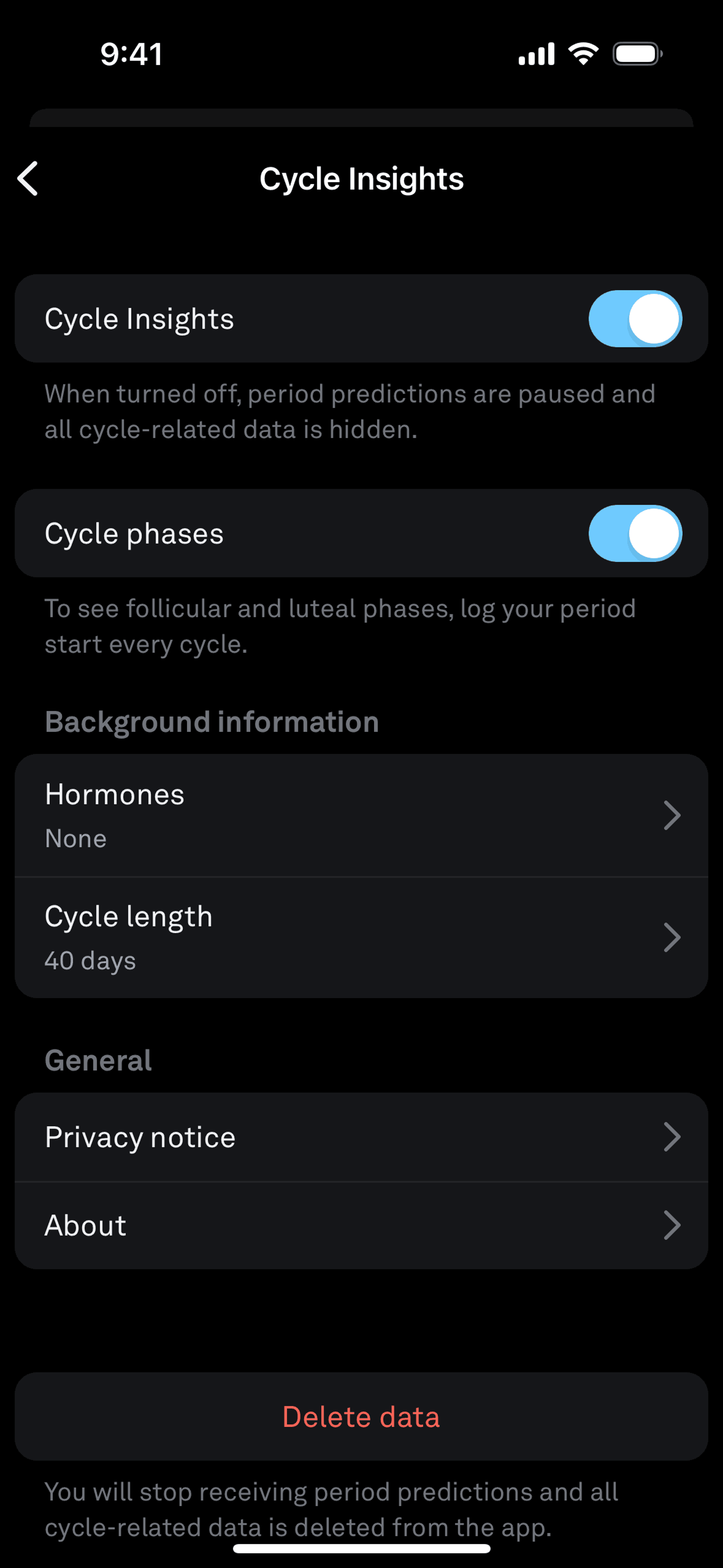 Oura iOS Health & Fitness interface screenshot 17