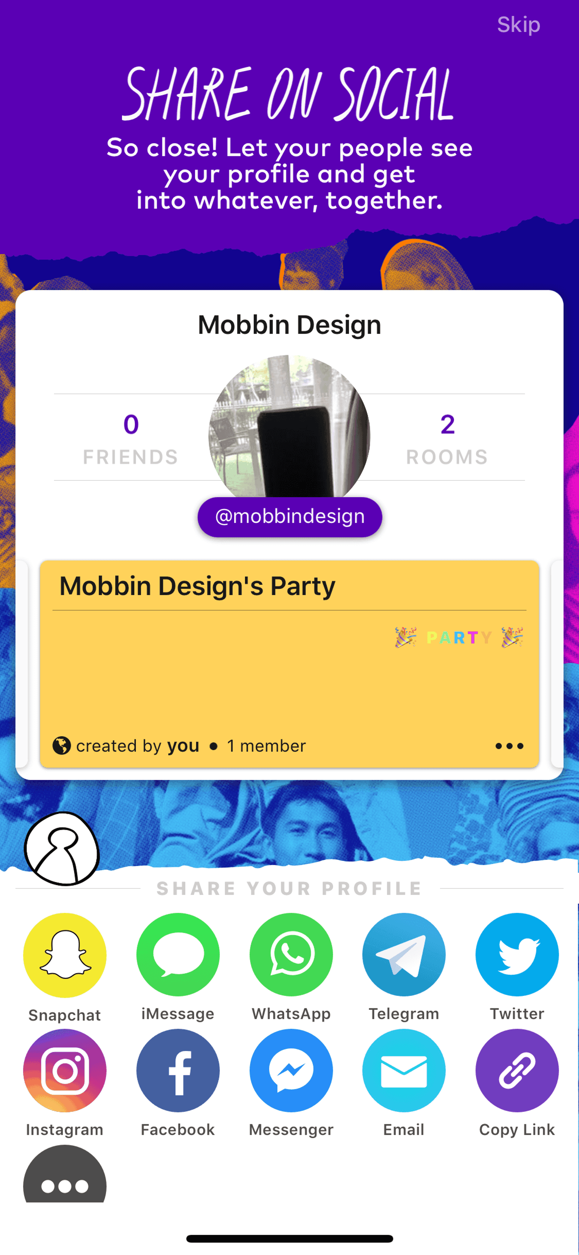 Airtime iOS Social Networking interface screenshot 12