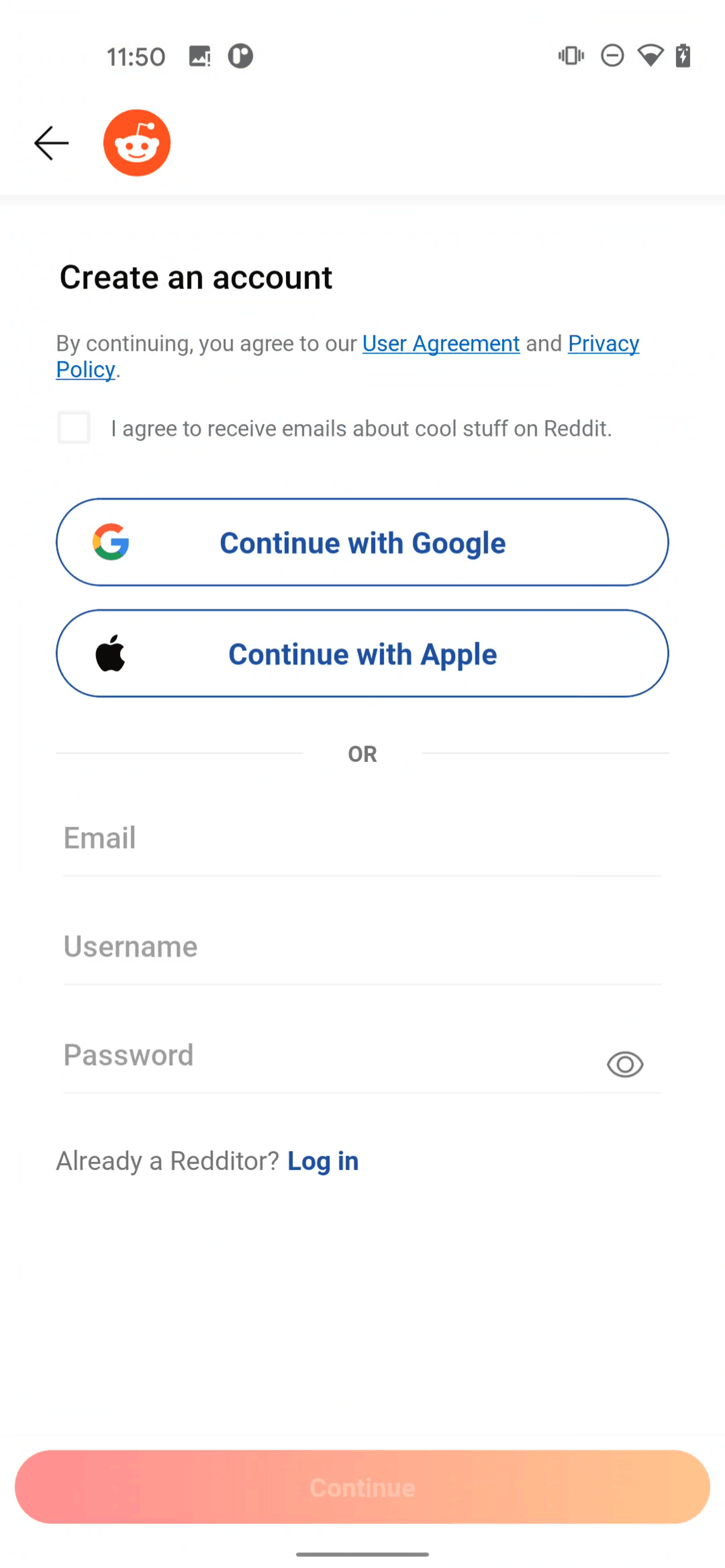 Reddit Android Social Networking interface screenshot 3