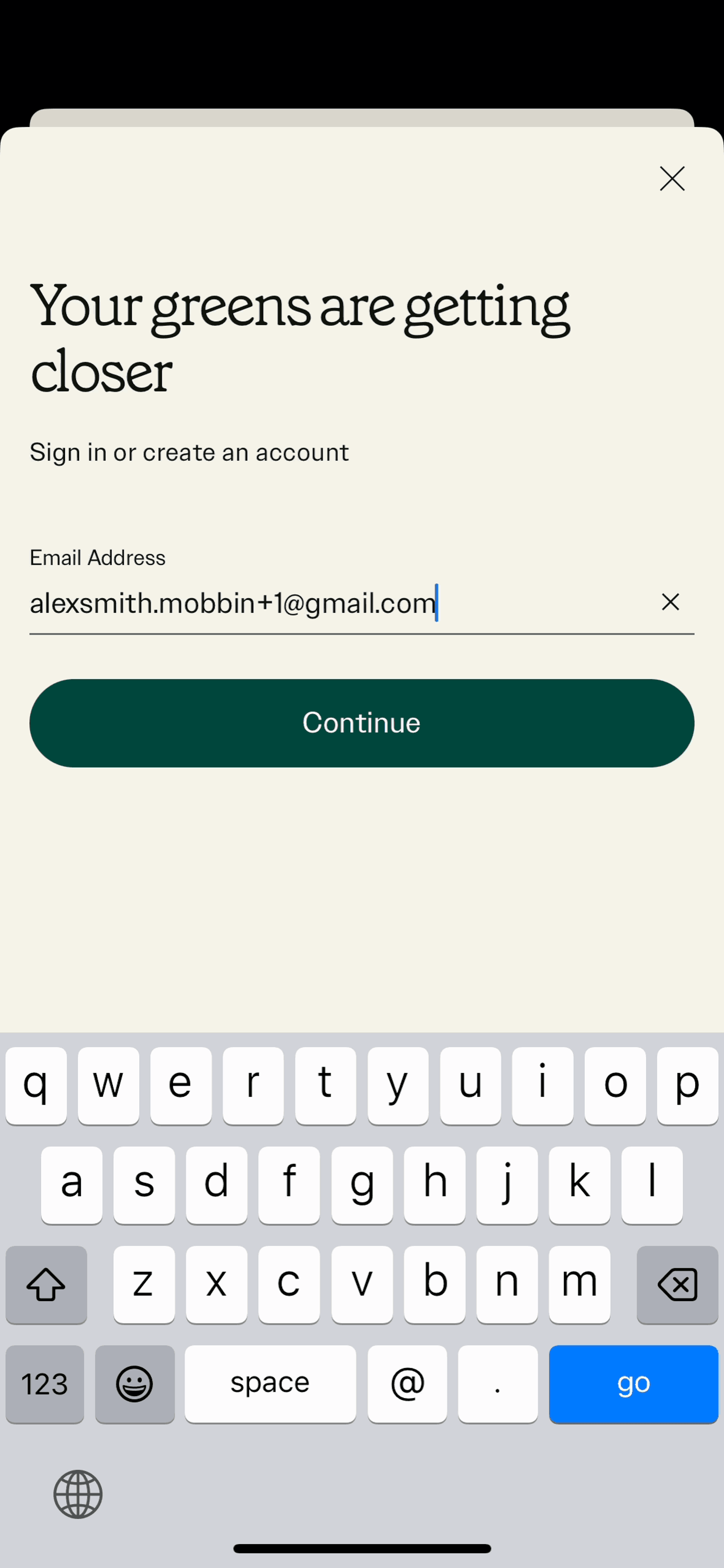 sweetgreen iOS Food & Drink interface screenshot 7