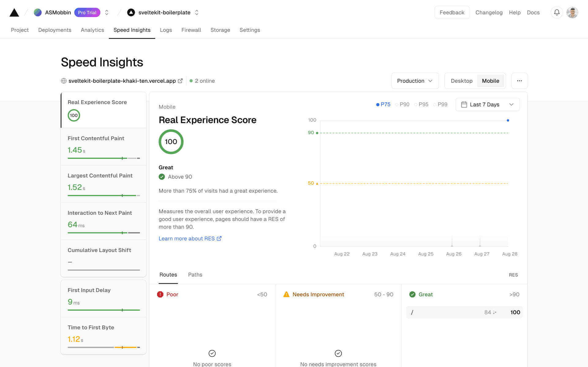 Vercel Web Developer Tools interface screenshot 21