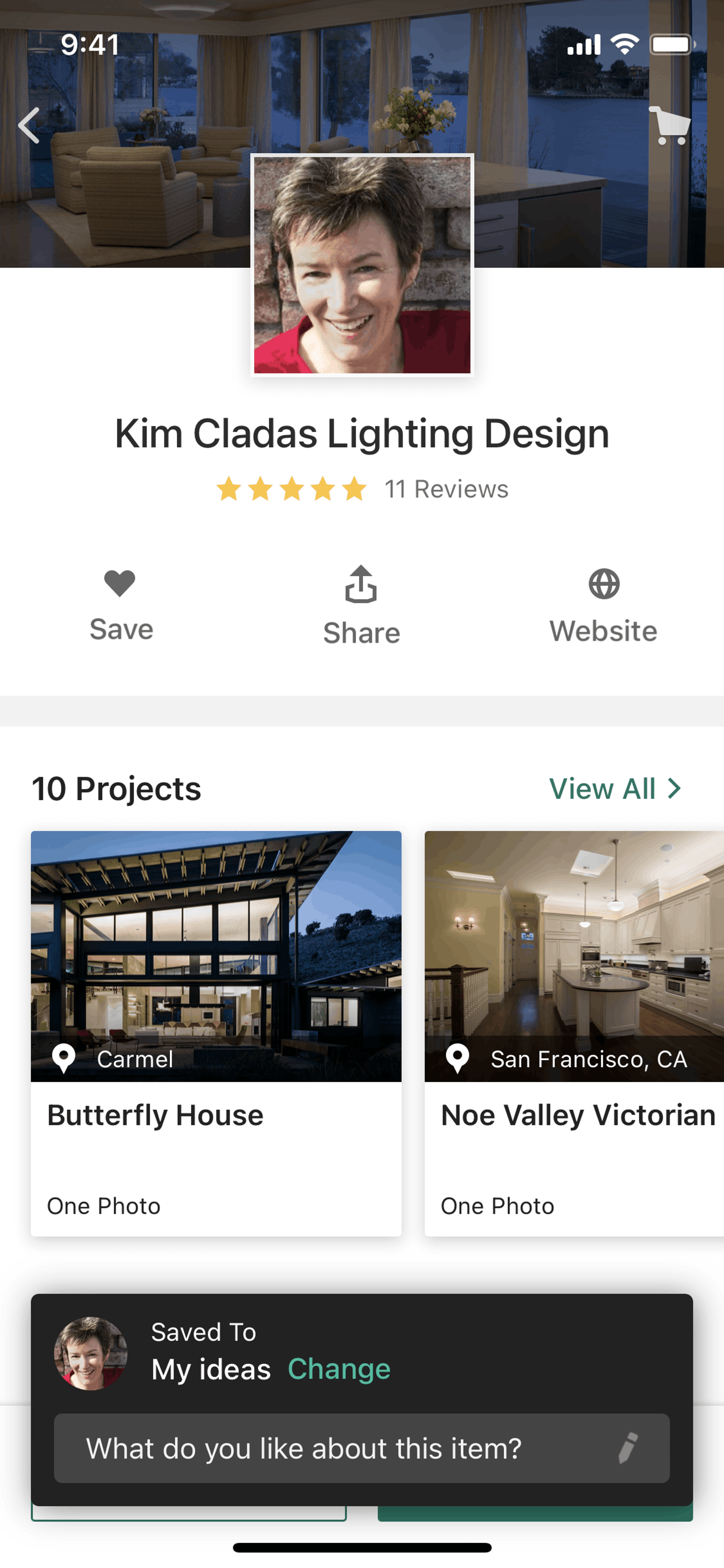 Houzz iOS Real Estate interface screenshot 10