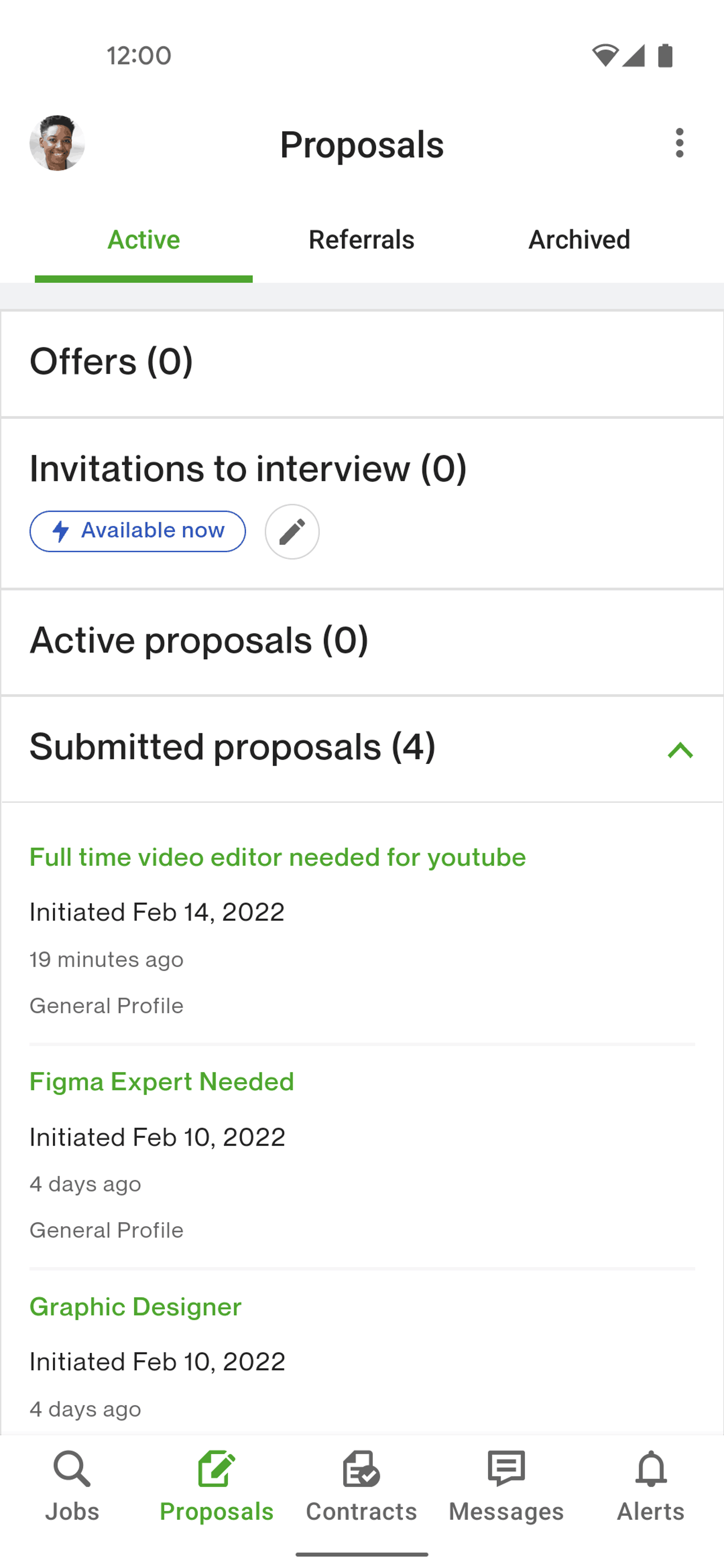 Upwork Android Business interface screenshot 22
