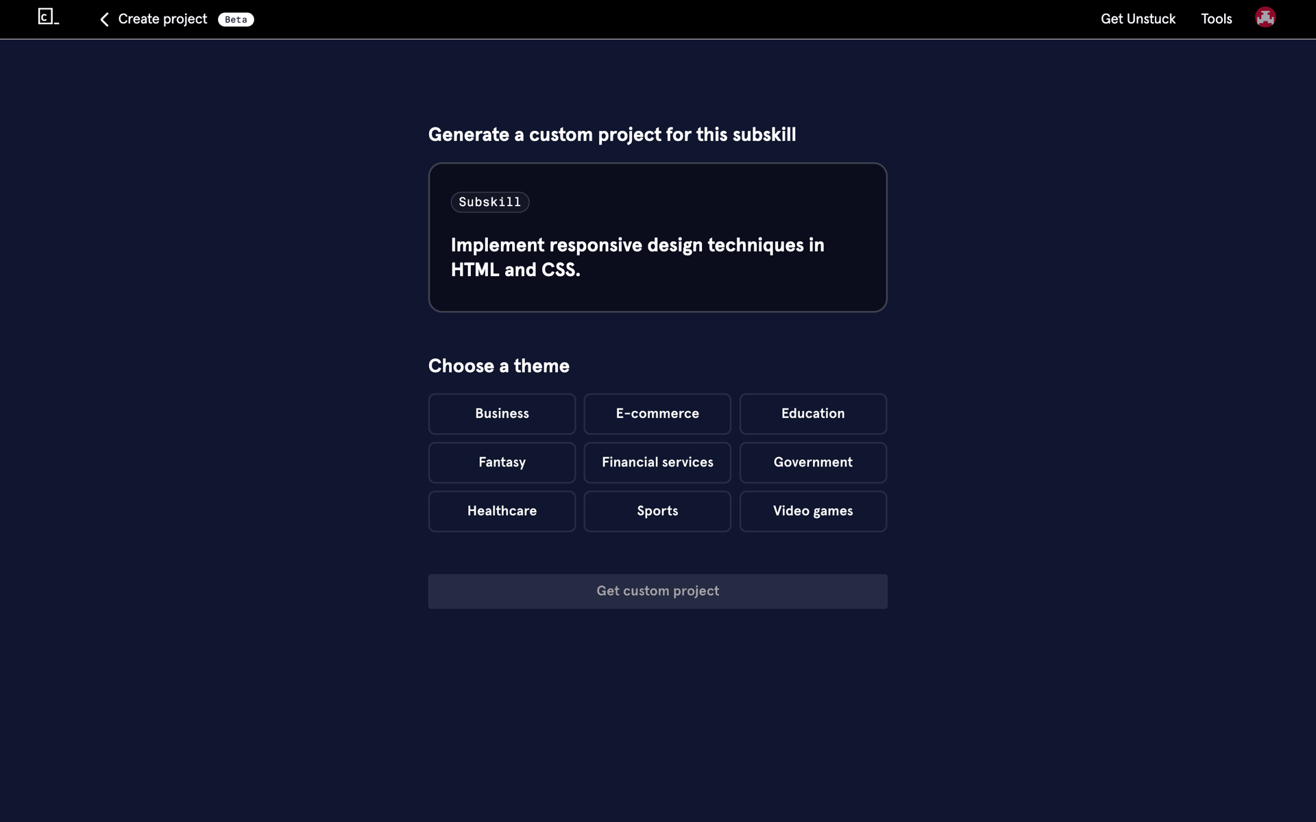 Codecademy Web AI interface screenshot 10