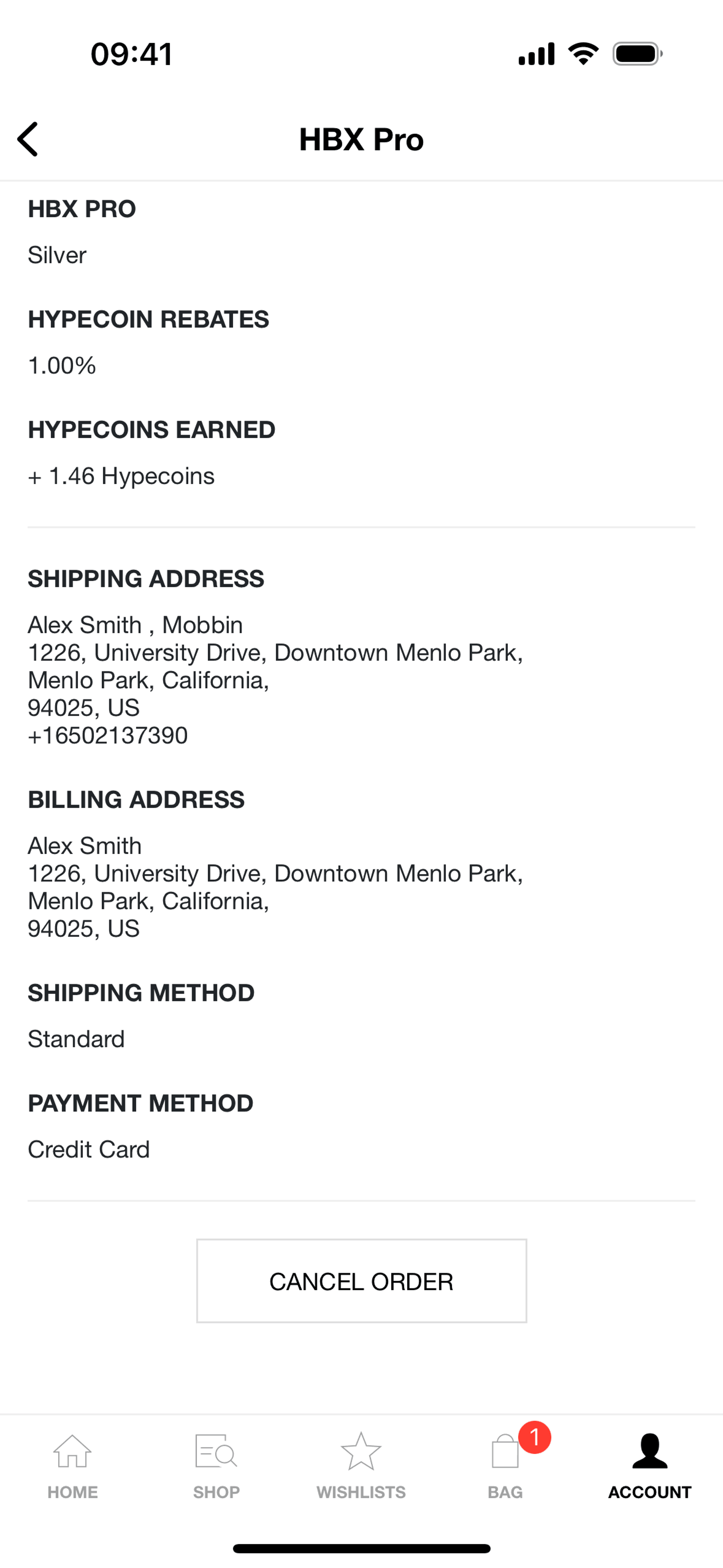 HBX iOS Shopping interface screenshot 11