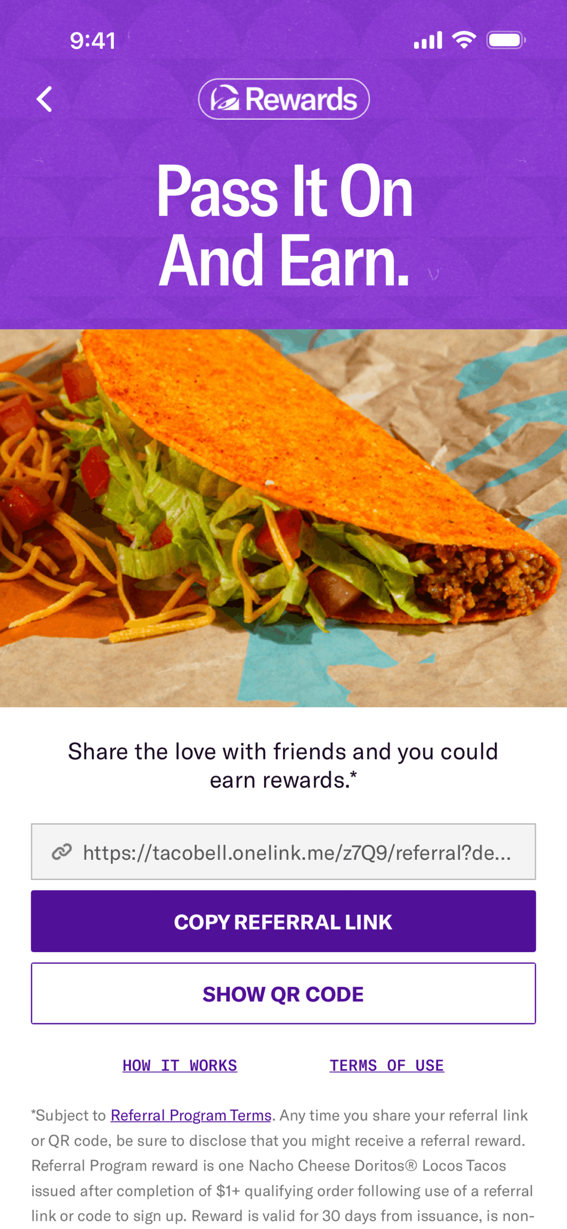 Taco Bell iOS Food & Drink interface screenshot 10