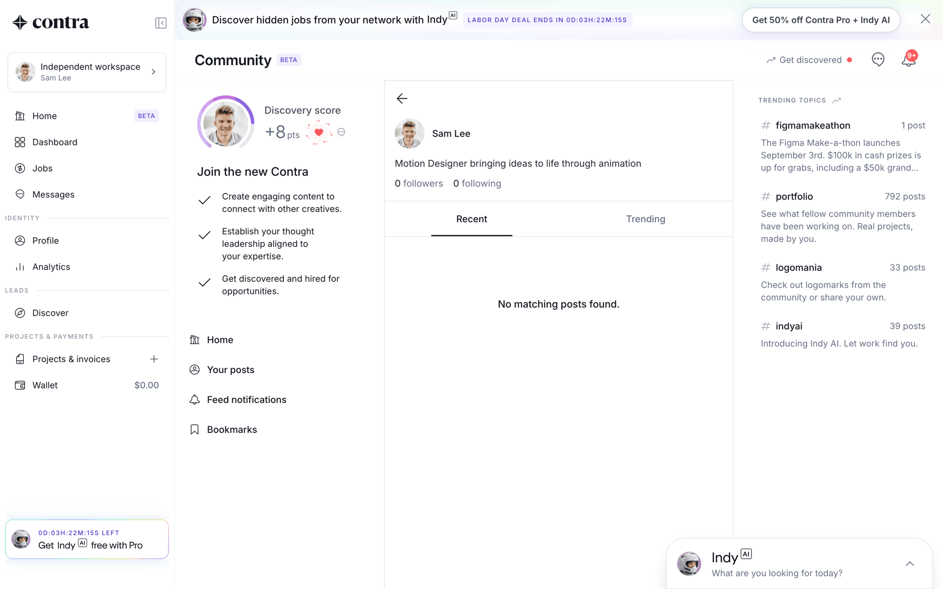 Contra Web Business interface screenshot 8