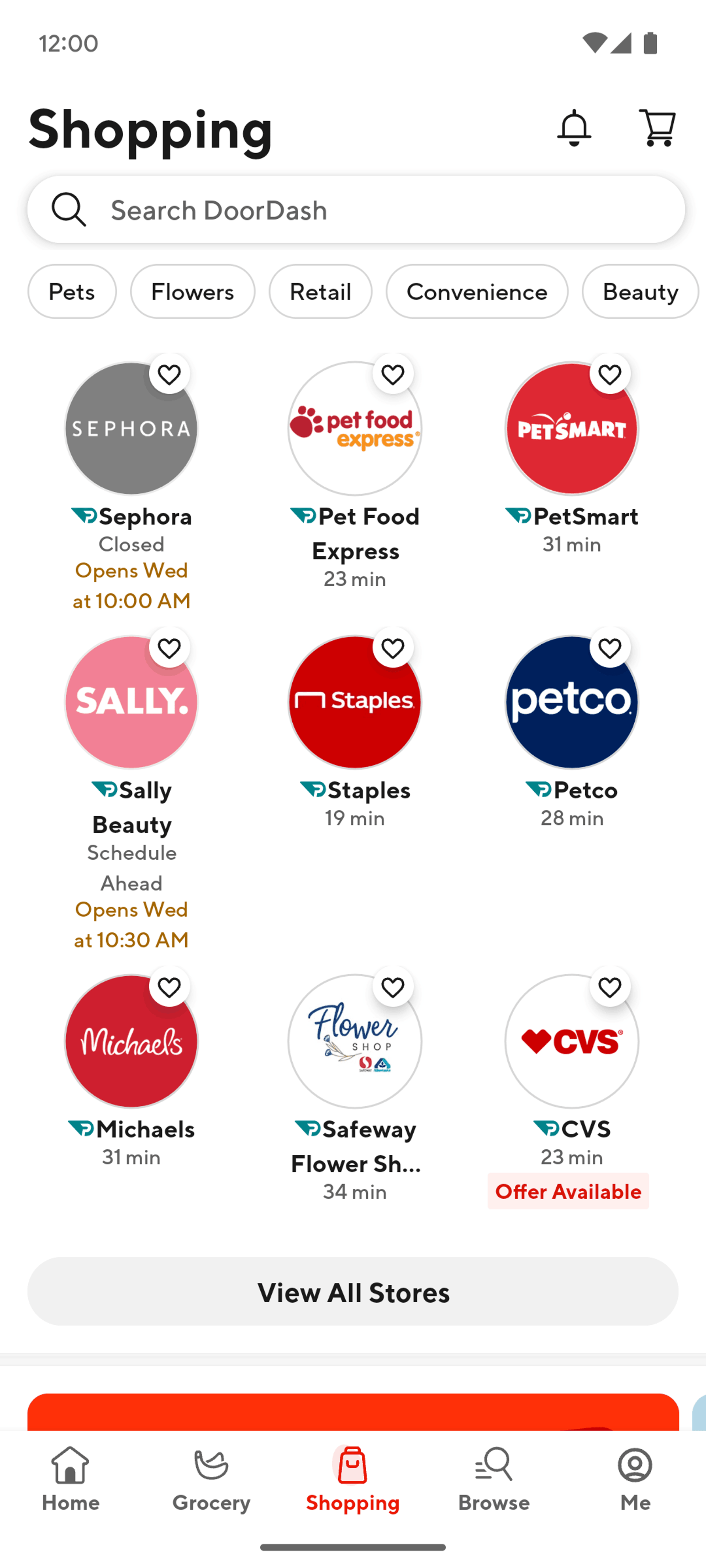 DoorDash Android Shopping interface screenshot 17