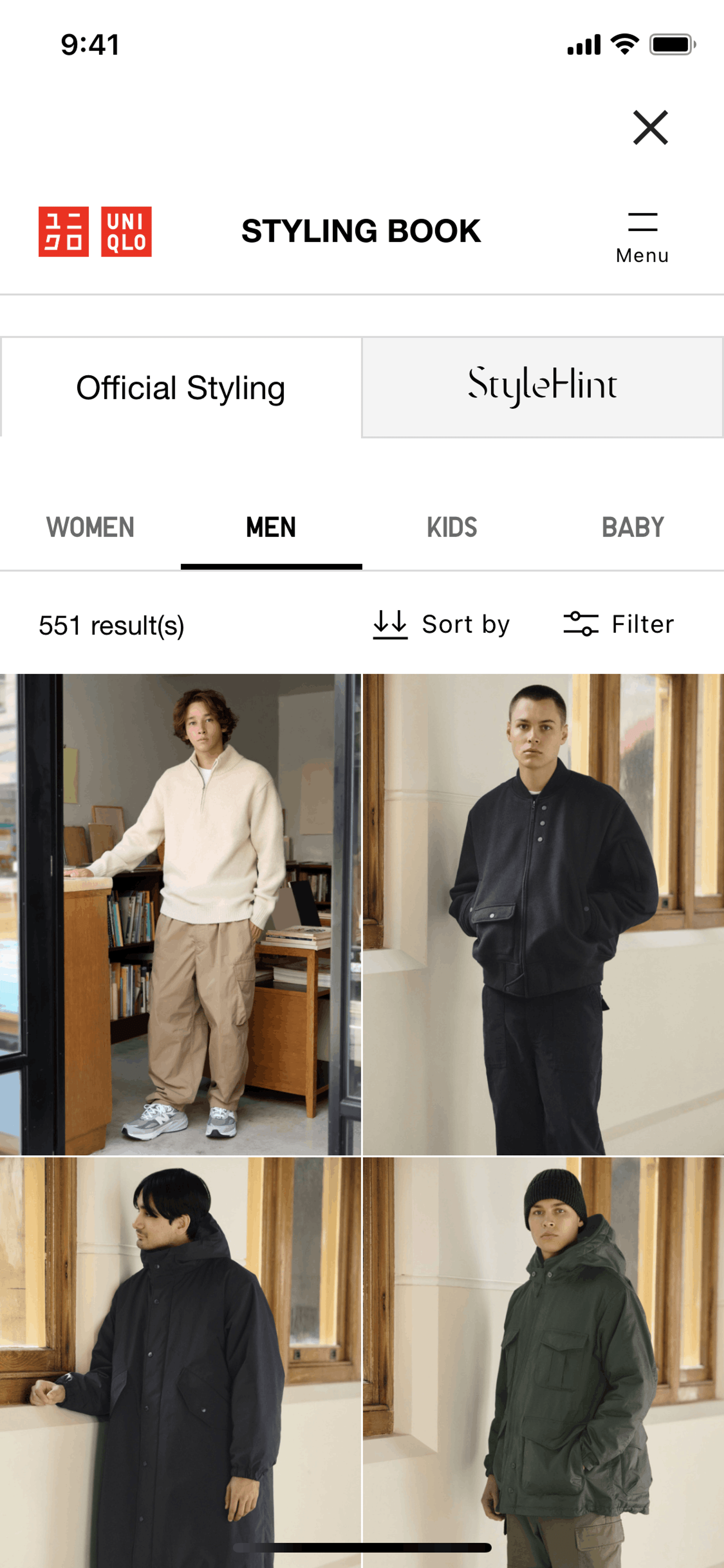 UNIQLO iOS Shopping interface screenshot 14