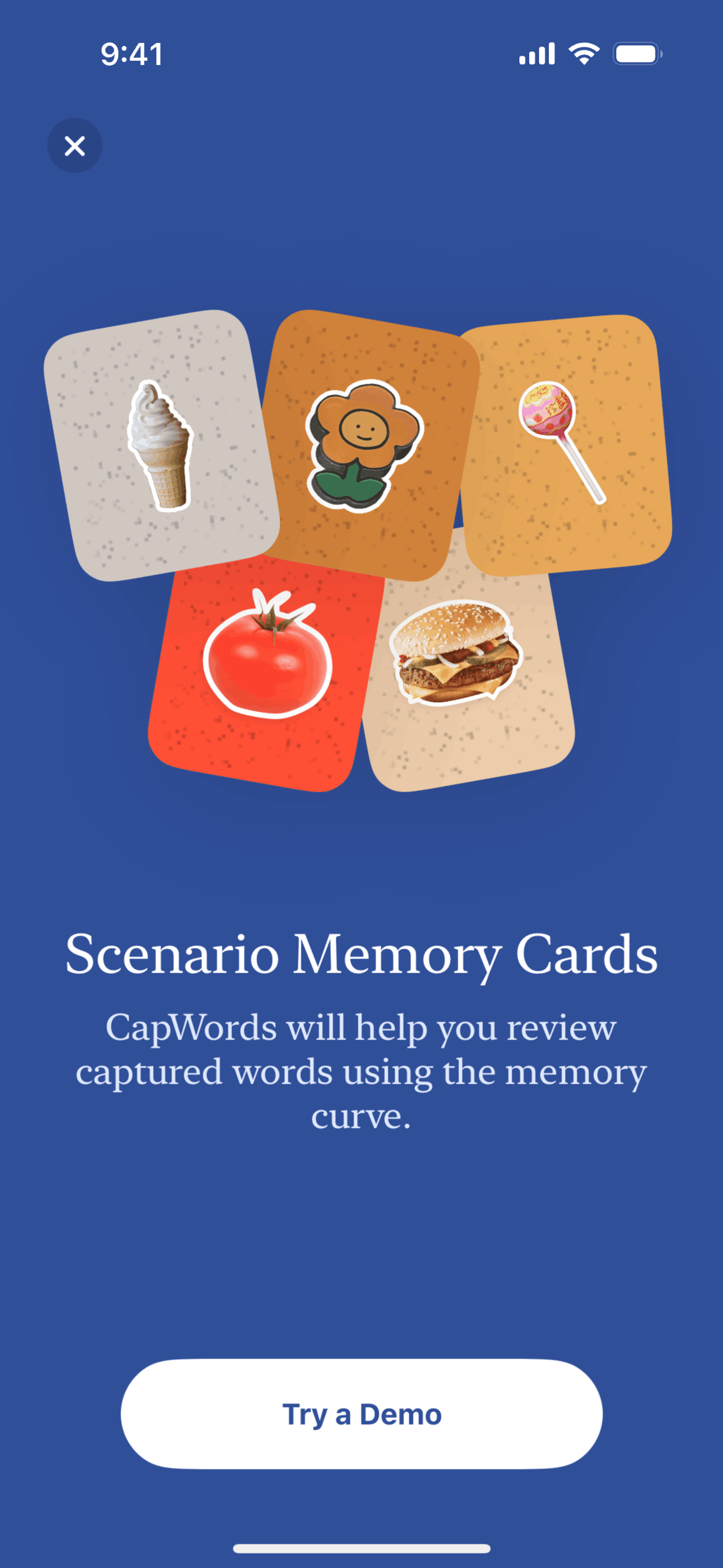 CapWords iOS AI interface screenshot 19