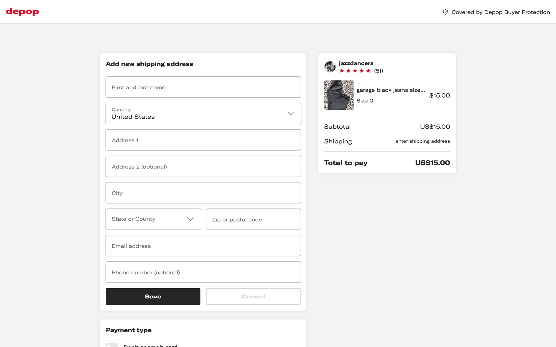 Depop Web Shopping interface screenshot 23