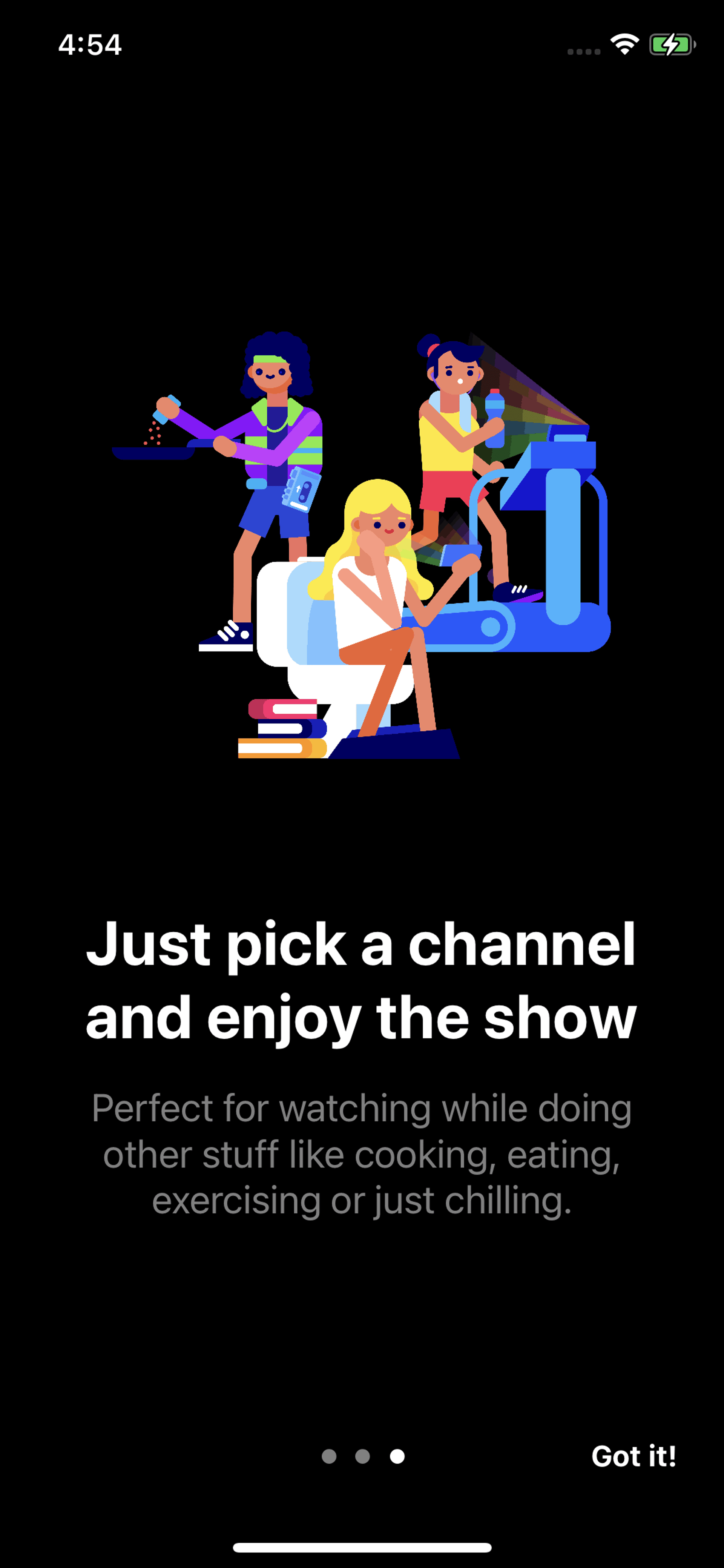 Neverthink iOS Entertainment interface screenshot 4