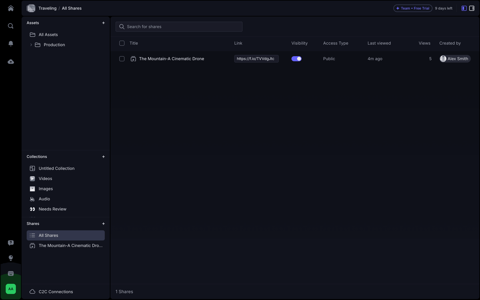 Frame.io Web Photo & Video interface screenshot 7