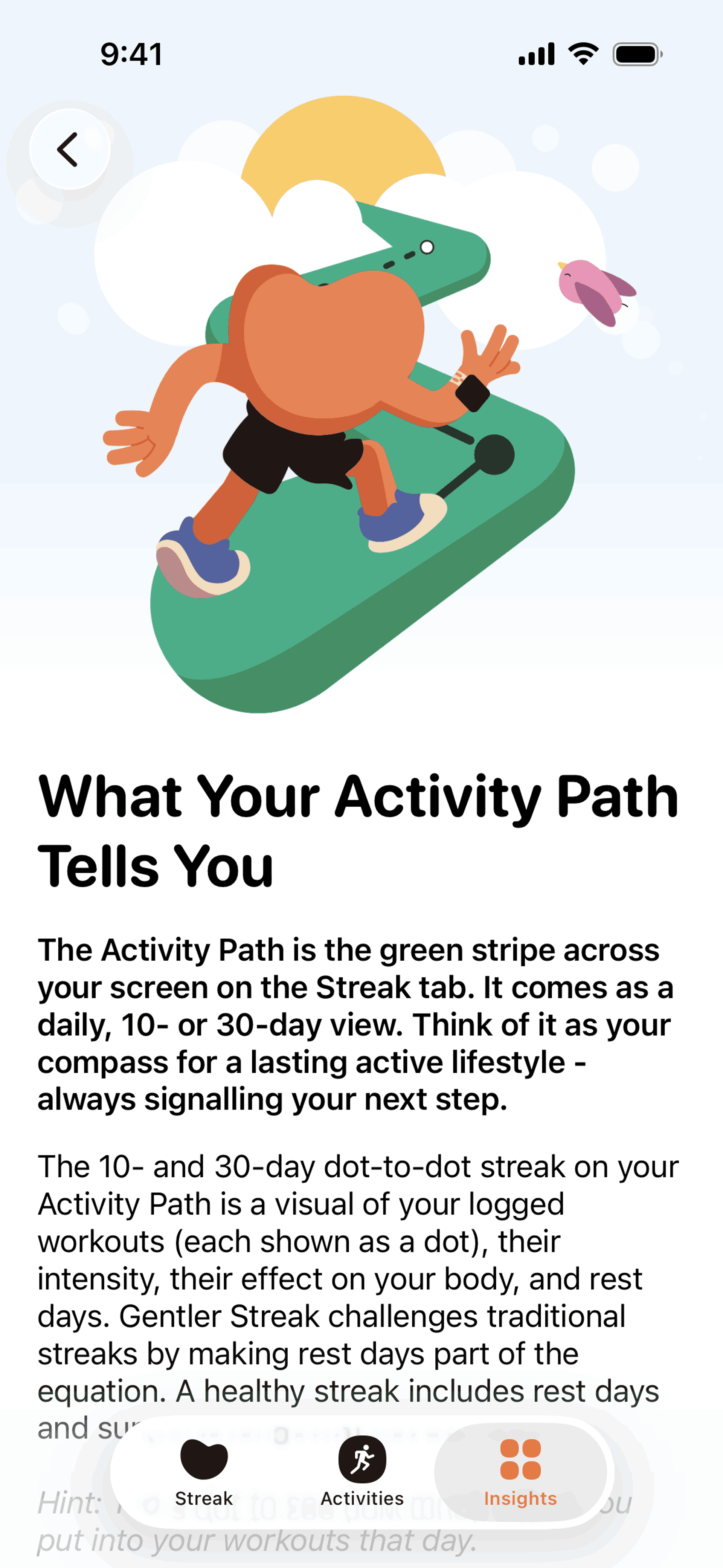 Gentler Streak iOS Health & Fitness interface screenshot 7