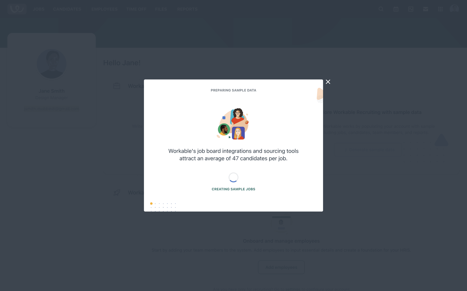 Workable Web AI interface screenshot 16
