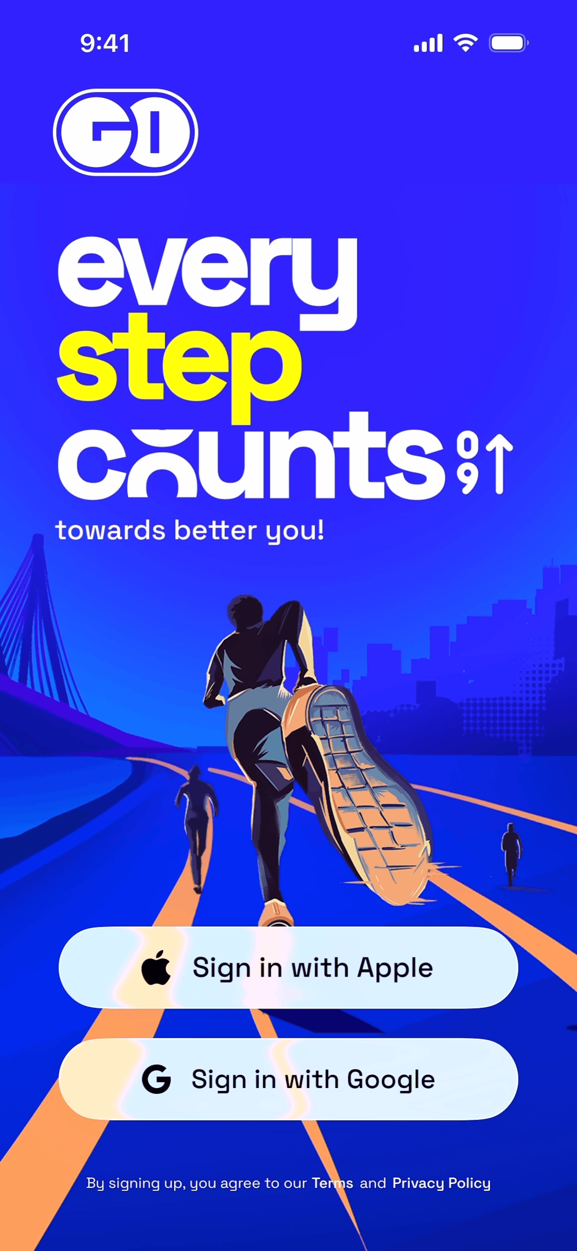 Pedometer, water tracker, AI