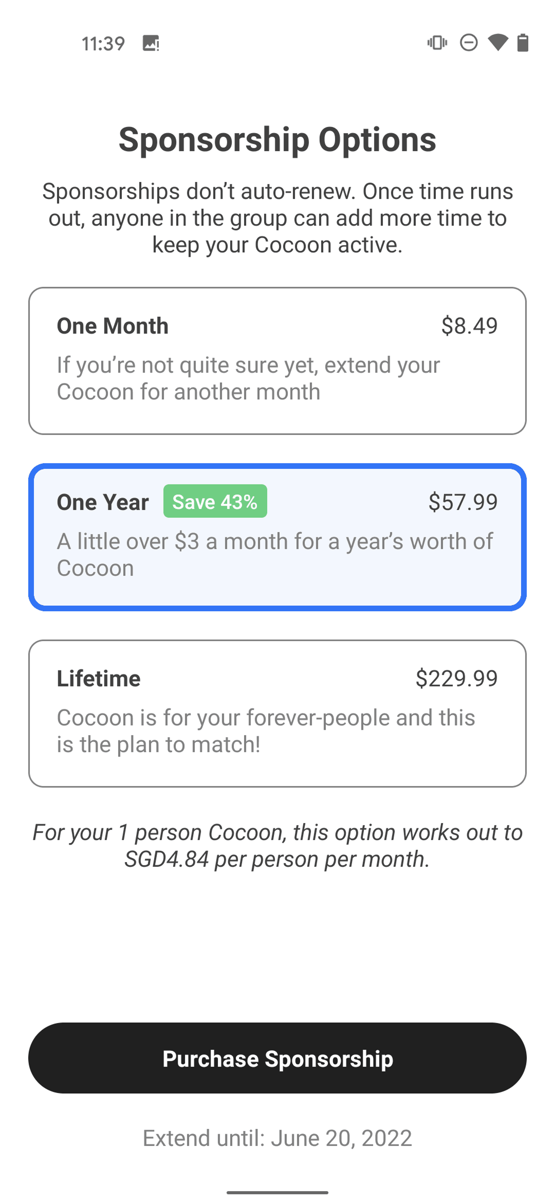 Cocoon Android Social Networking interface screenshot 18