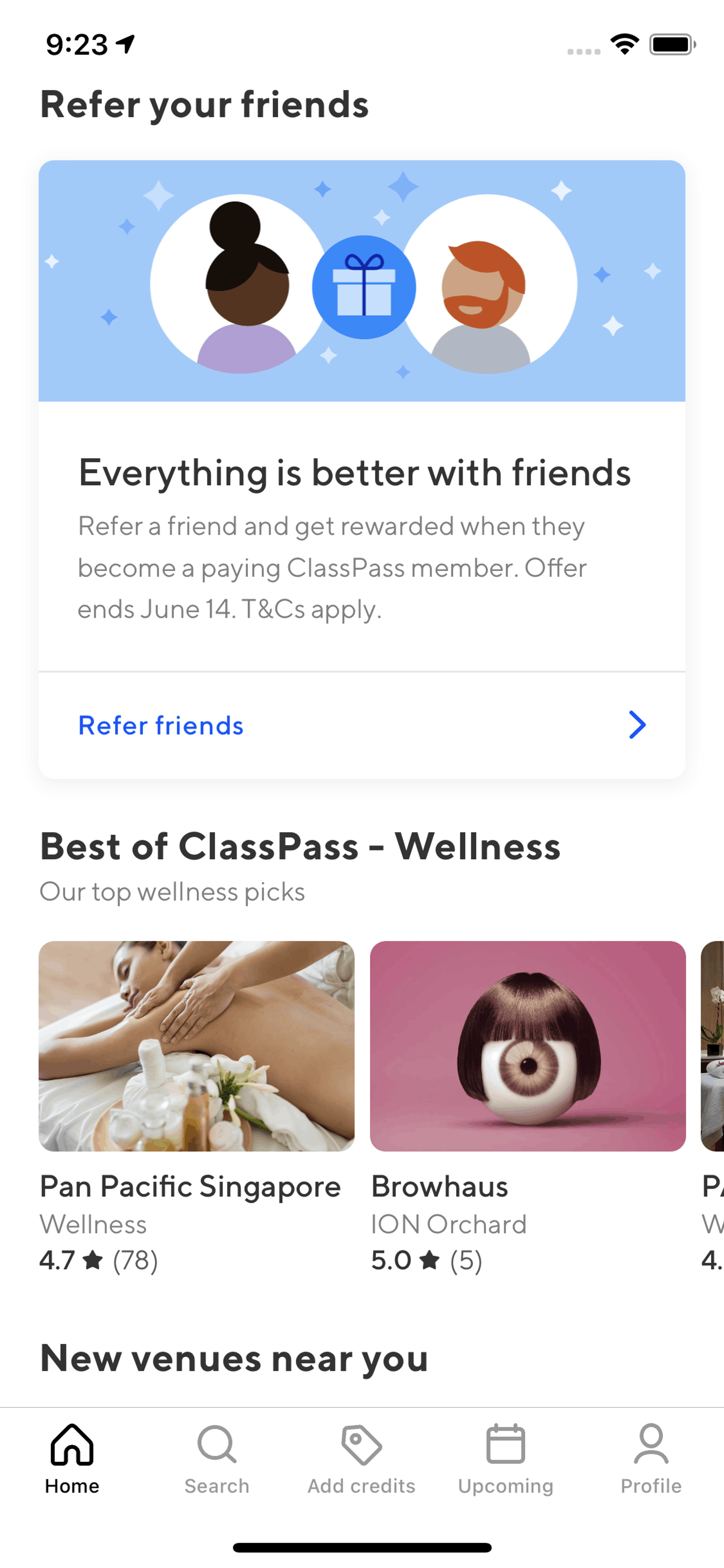 ClassPass iOS Health & Fitness interface screenshot 22