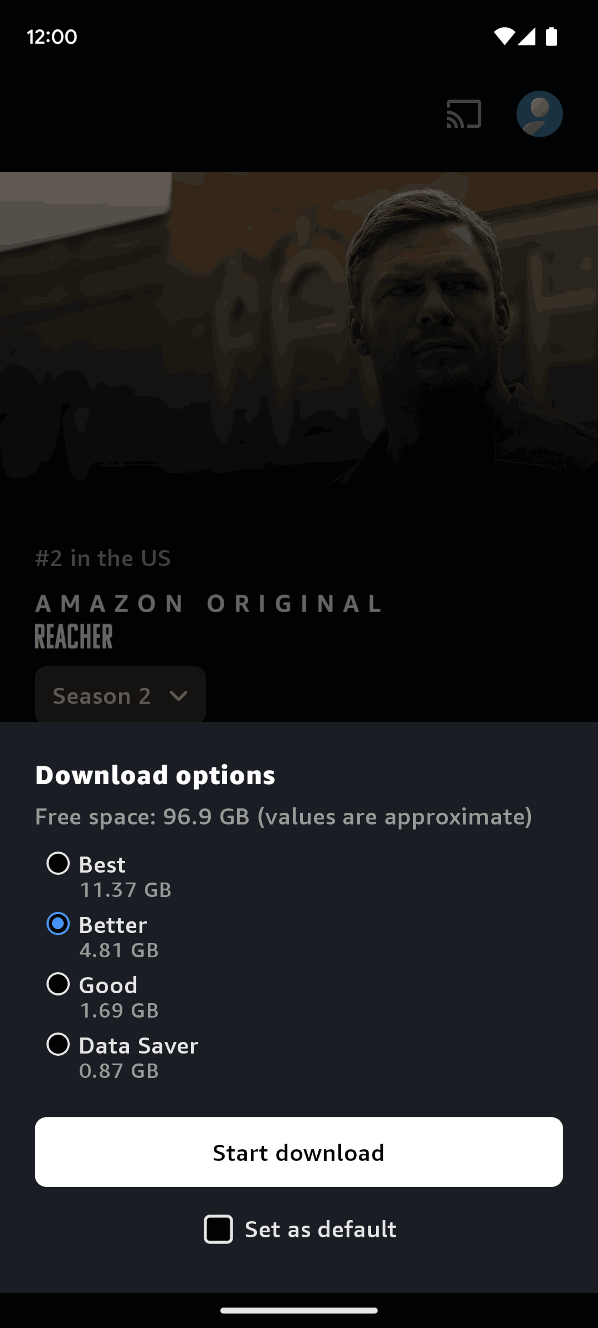 Prime Video Android Entertainment interface screenshot 24